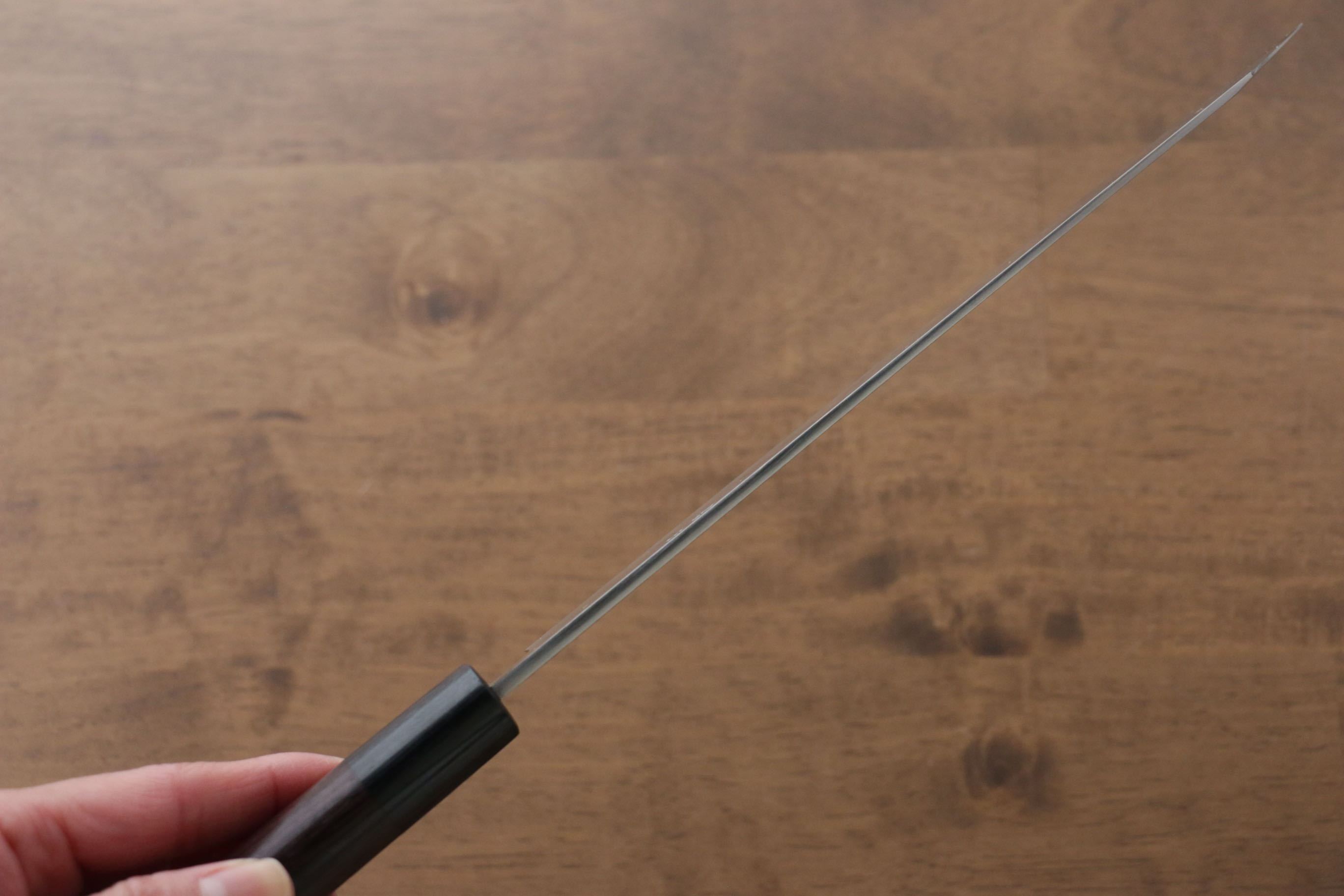 Jikko Silver Steel No.3 Kiritsuke Yanagiba 210mm Shitan Handle - Japanny - Best Japanese Knife