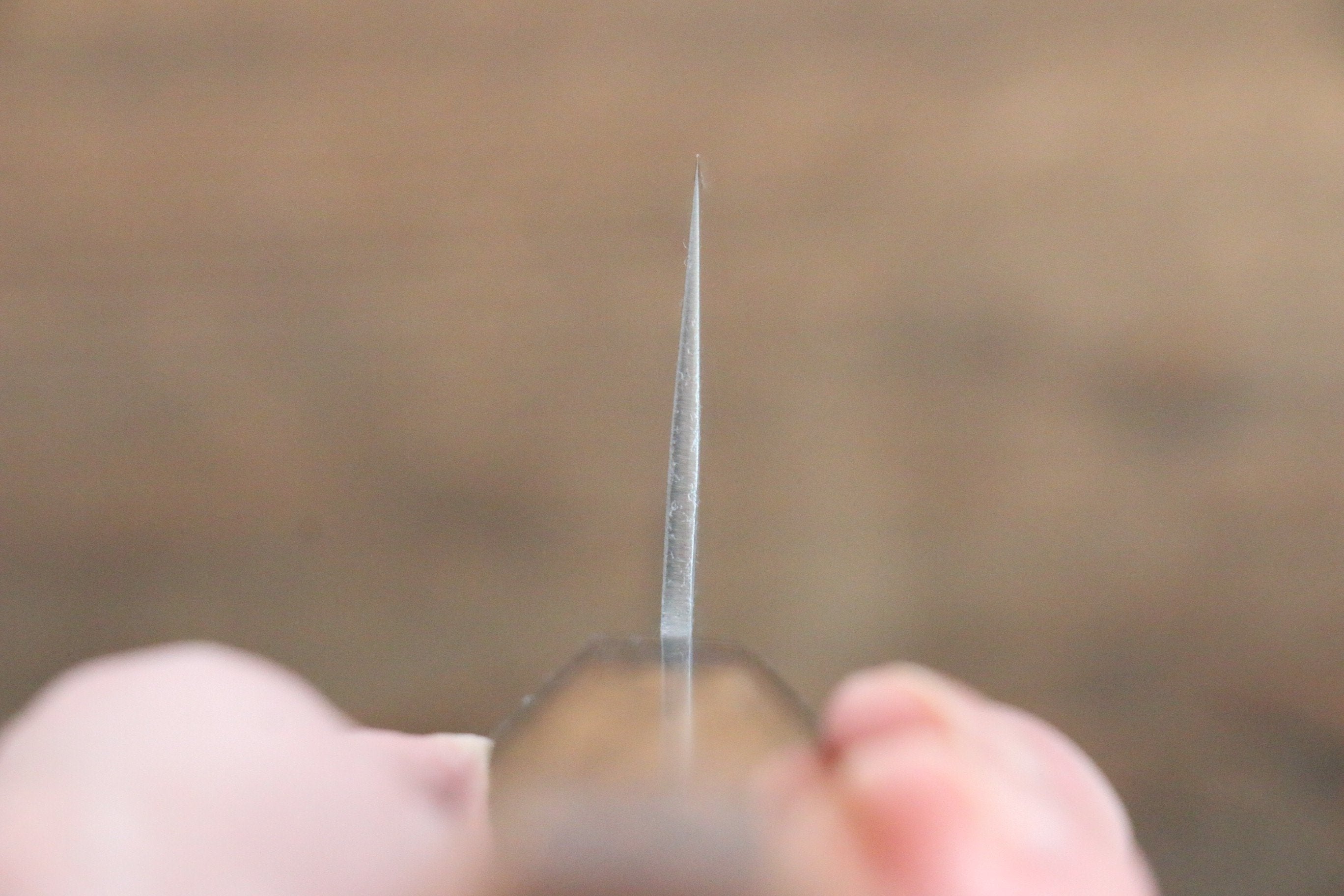 Sakai Takayuki Silver Steel No.3 Nashiji Santoku 170mm Black Persimmon Handle - Japanny - Best Japanese Knife