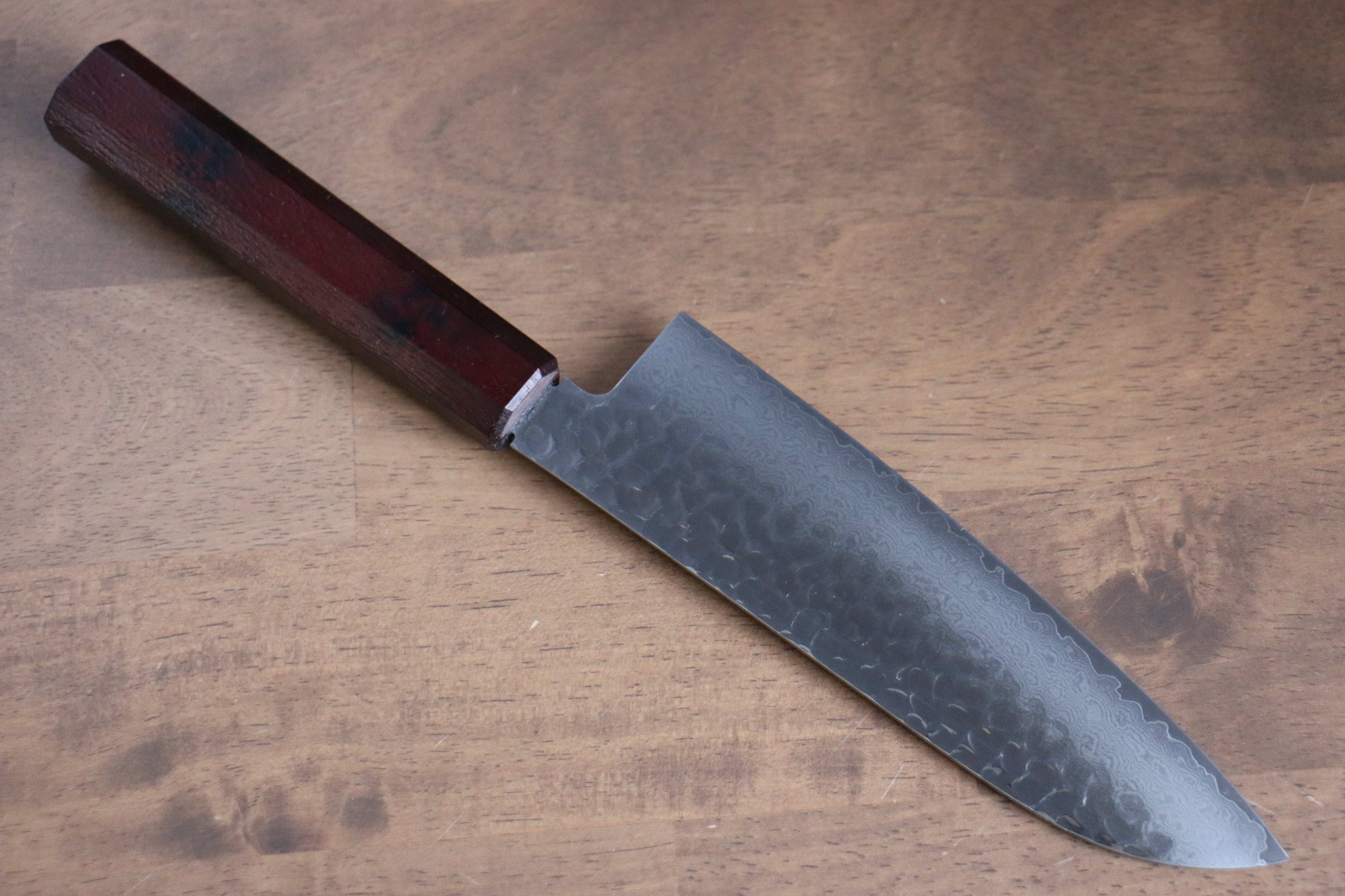 Sakai Takayuki Nanairo VG10 33 Layer Santoku 180mm ABS resin(Red tortoiseshell) Handle - Japanny - Best Japanese Knife