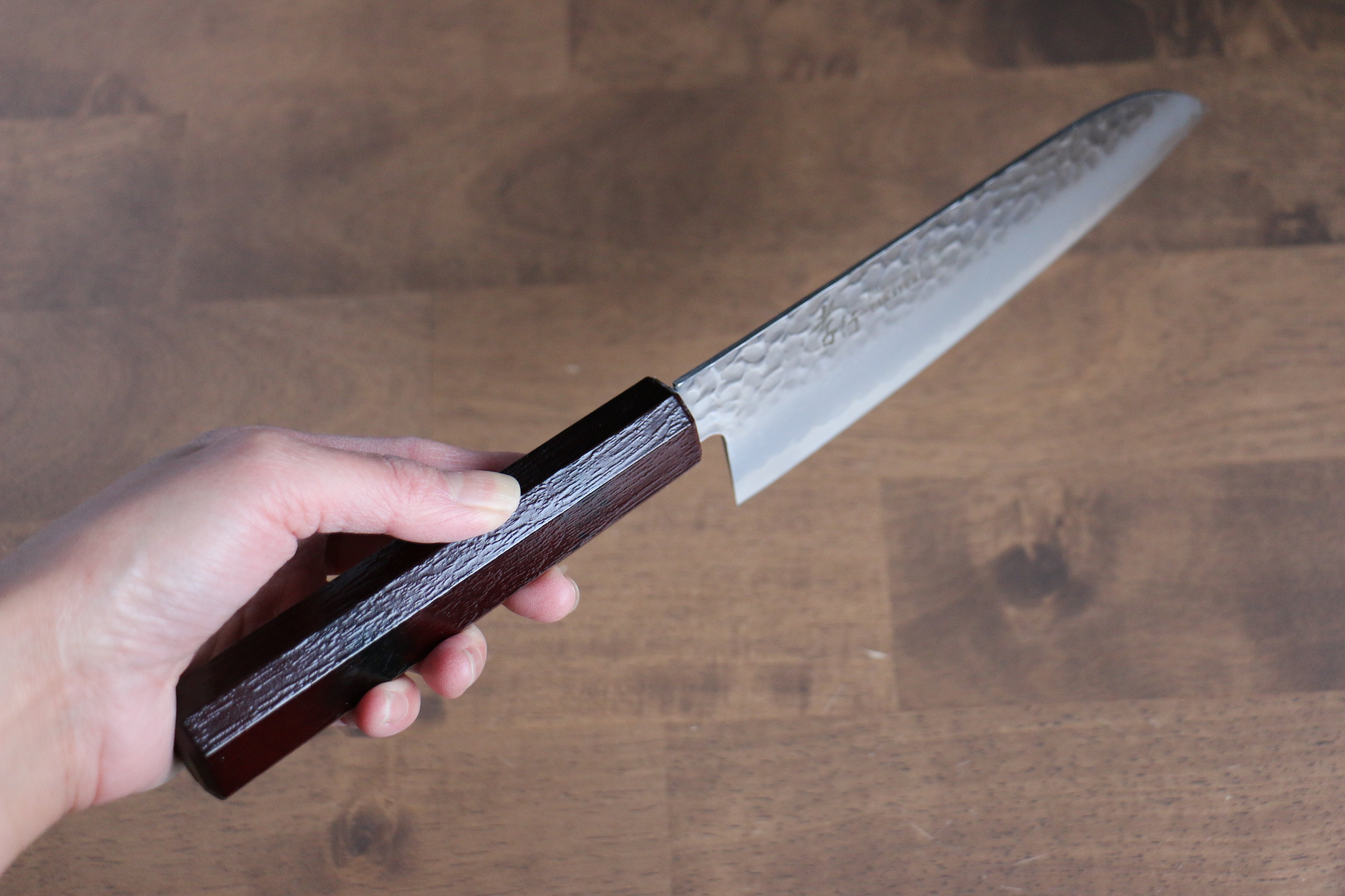 Sakai Takayuki Nanairo VG10 33 Layer Santoku 180mm ABS resin(Red tortoiseshell) Handle - Japanny - Best Japanese Knife