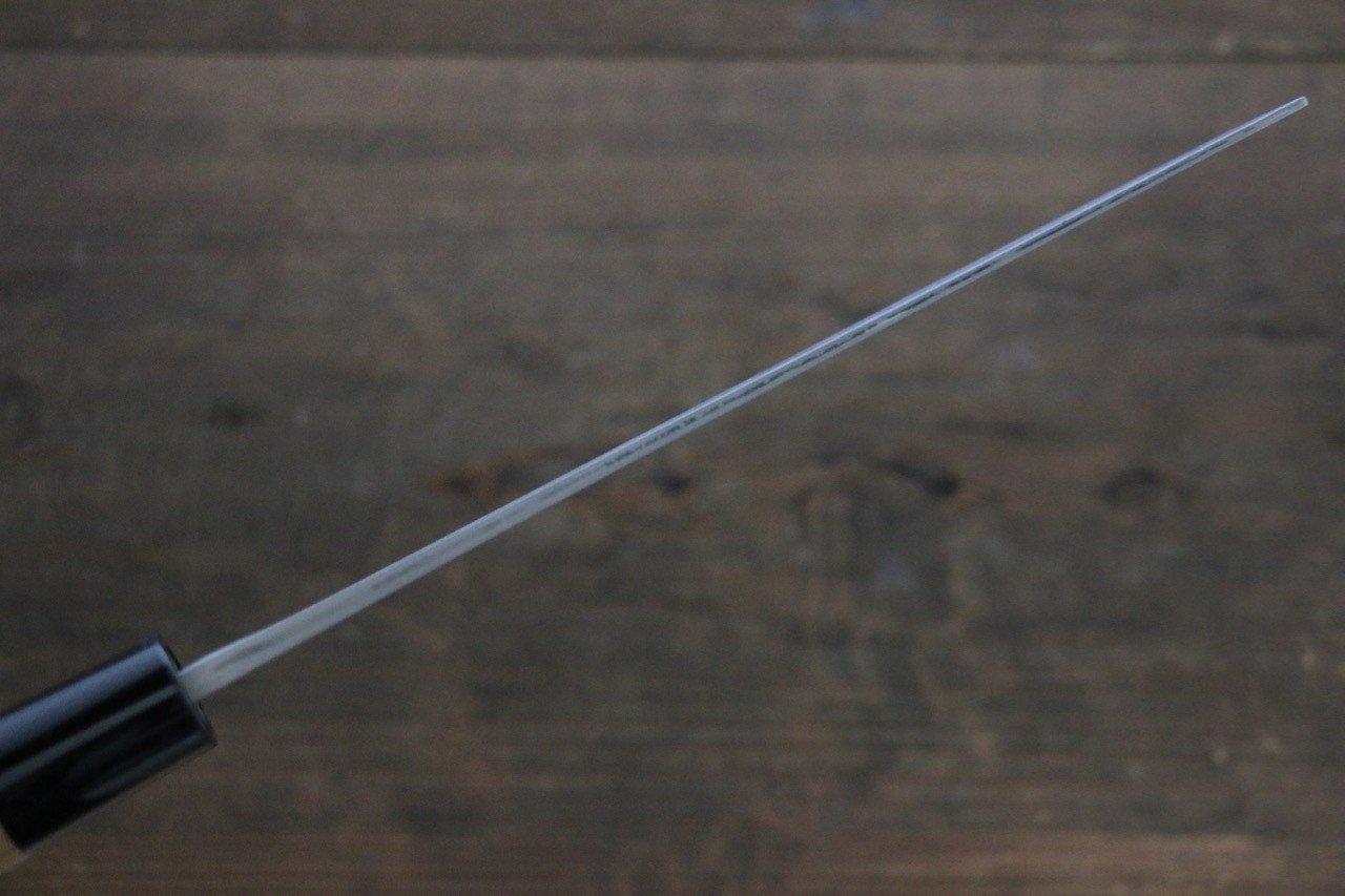 Seisuke Blue Steel No.2 Nashiji Nakiri 165mm Chestnut Handle - Japanny - Best Japanese Knife