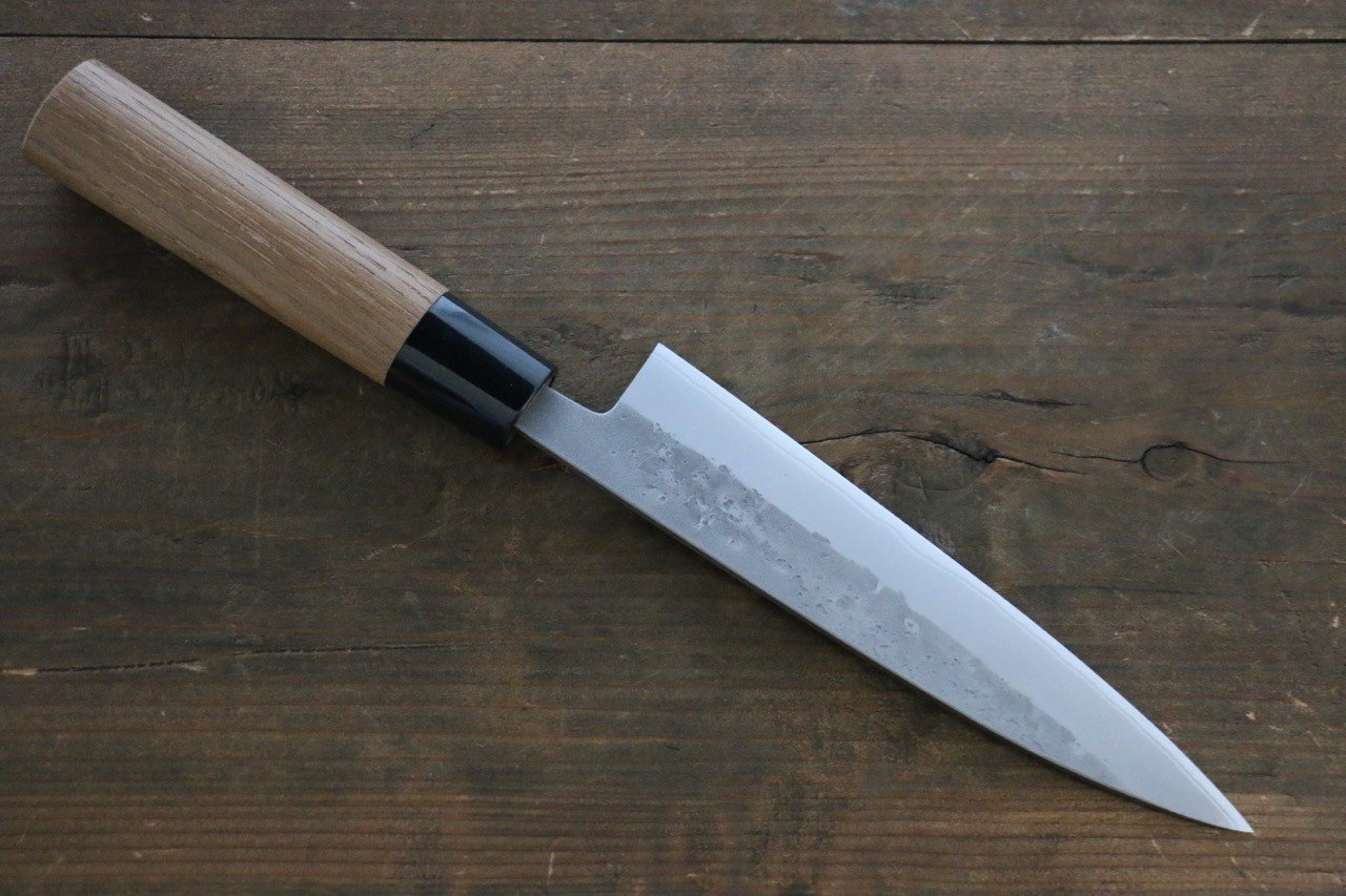 Seisuke Blue Steel No.2 Nashiji Hiraki 165mm Chestnut Handle - Japanny - Best Japanese Knife