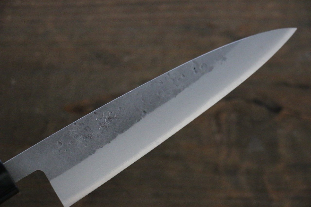 Seisuke Blue Steel No.2 Nashiji Petty-Utility 135mm Chestnut Handle - Japanny - Best Japanese Knife