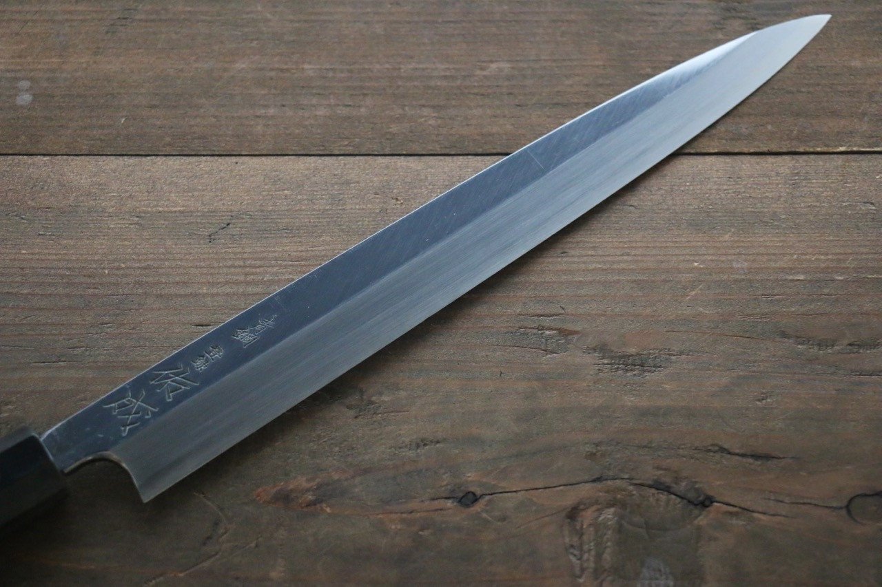 Sukenari Blue Steel No.2 Hongasumi Yanagiba Magnolia Handle - Japanny - Best Japanese Knife