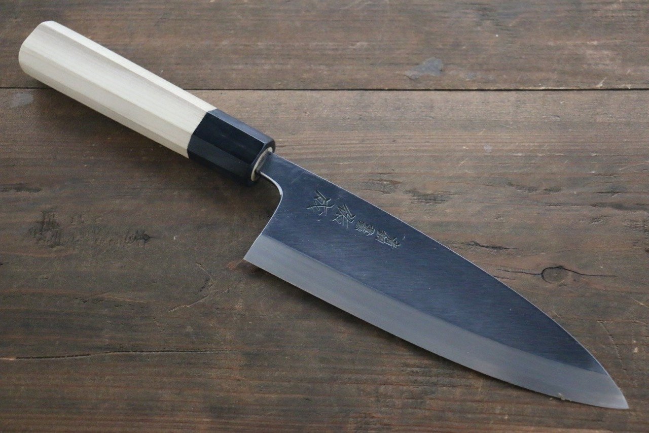 Sukenari Blue Steel No.2 Hongasumi Deba Magnolia Handle - Japanny - Best Japanese Knife