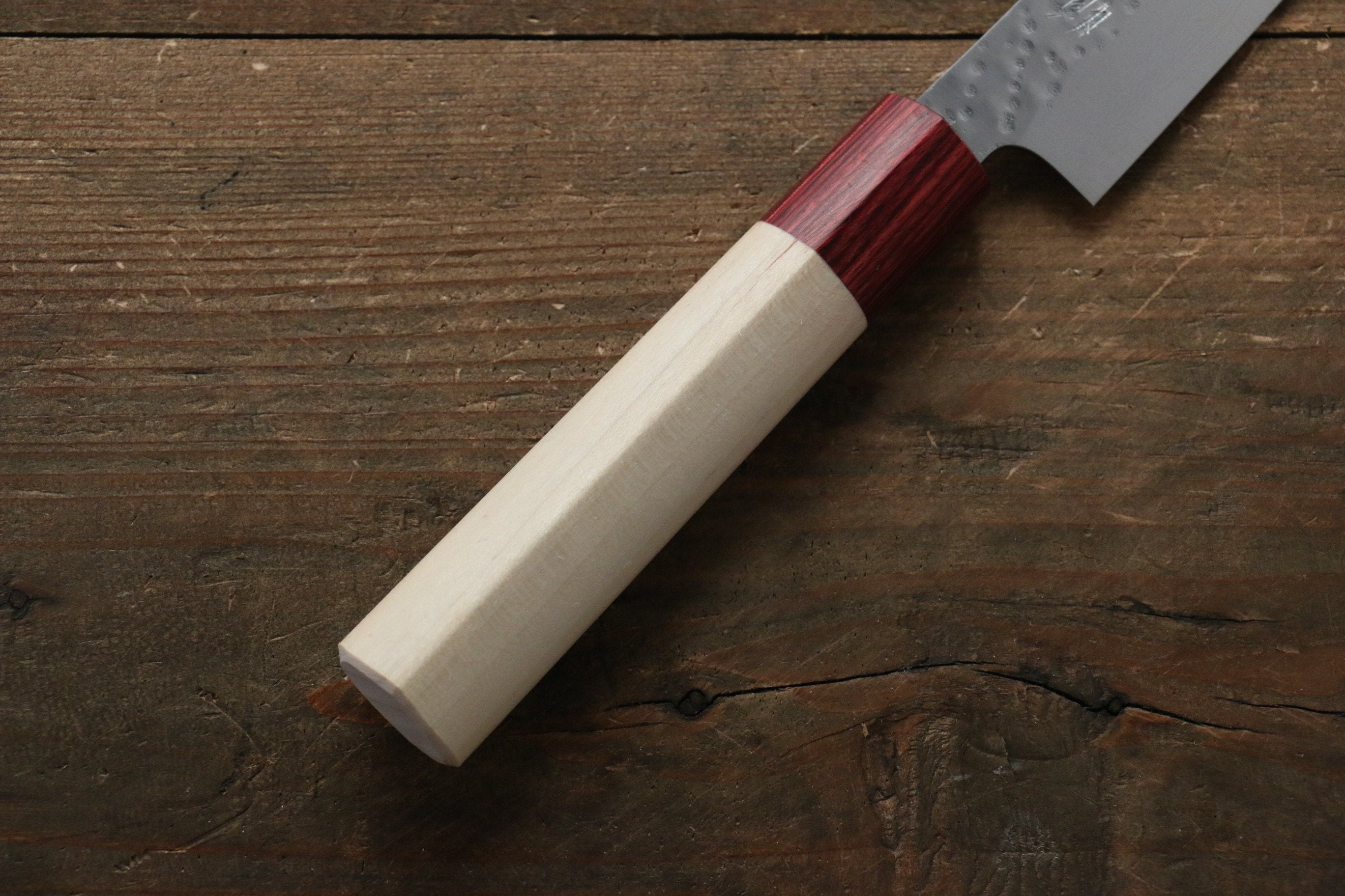 Seisuke VG10 16 Layer Hammered Damascus Petty-Utility 135mm with Magnolia Handle - Japanny - Best Japanese Knife