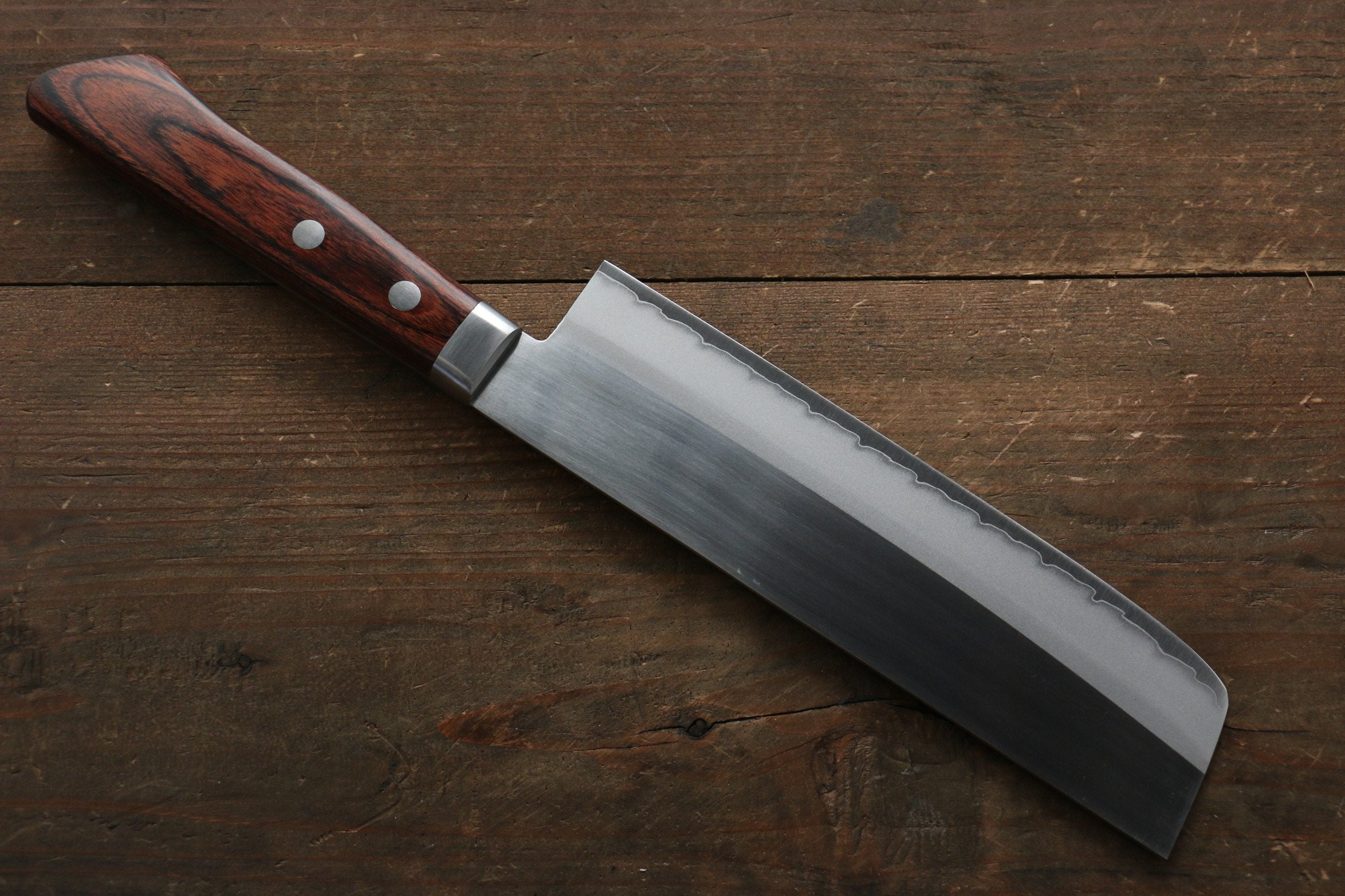 Kunihira VG1 Migaki Finished Usuba 165mm Mahogany Handle - Japanny - Best Japanese Knife