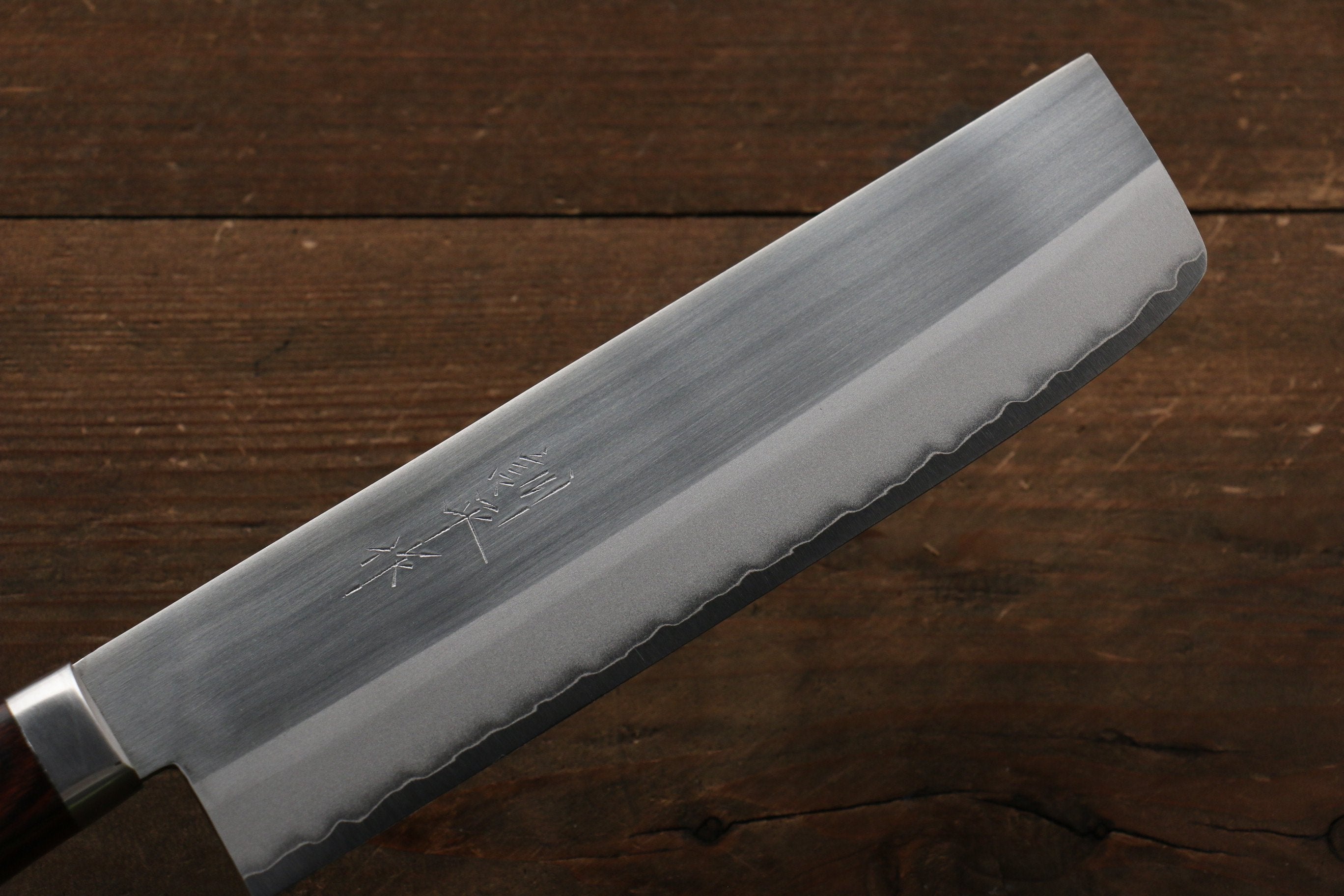 Kunihira VG1 Migaki Finished Usuba 165mm Mahogany Handle - Japanny - Best Japanese Knife