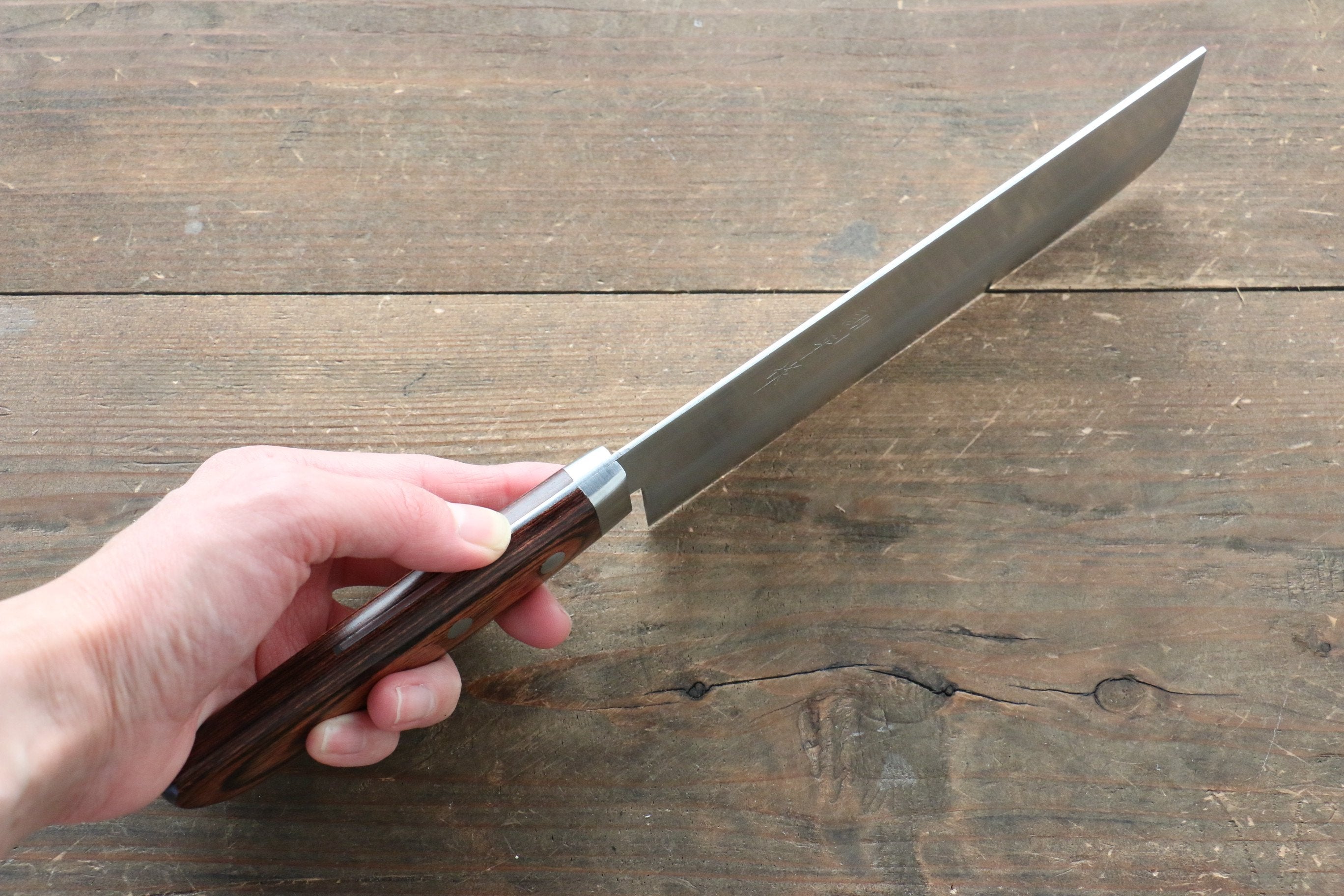 Kunihira VG1 Migaki Finished Usuba 165mm Mahogany Handle - Japanny - Best Japanese Knife