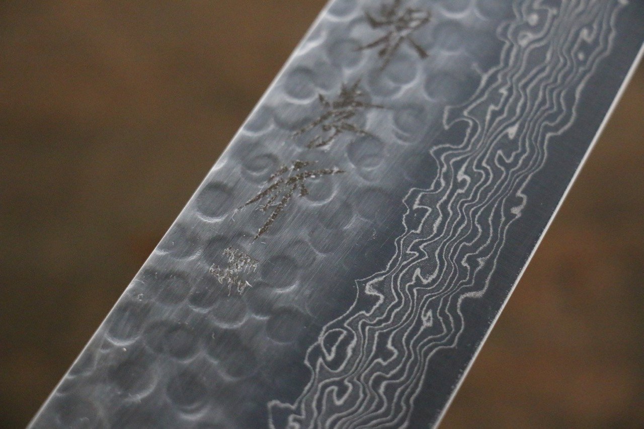 Sakai Takayuki AUS10 45 Layer Damascus Gyuto 210mm Shitan Handle - Japanny - Best Japanese Knife