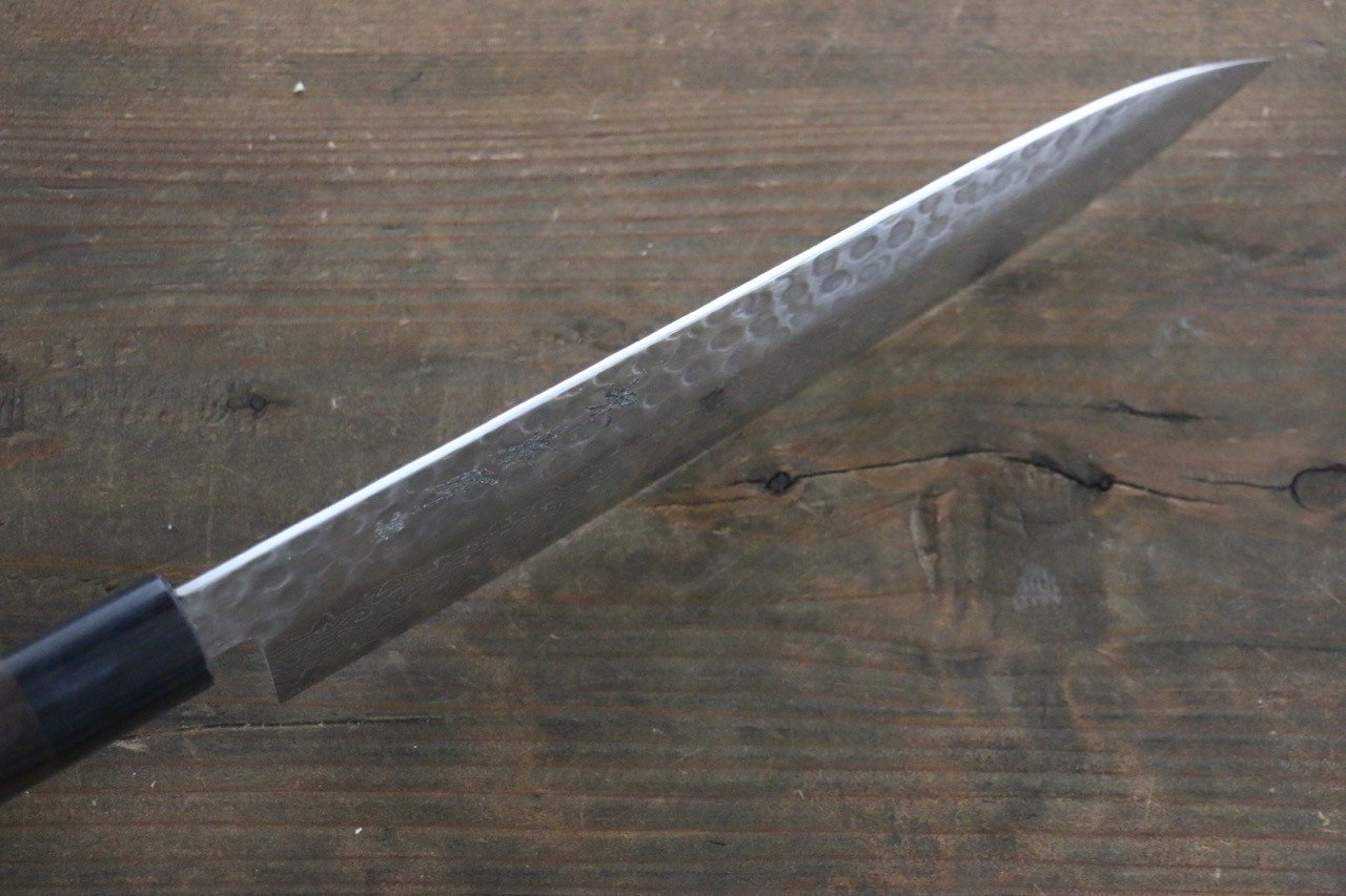Sakai Takayuki AUS10 45 Layer Damascus Gyuto 210mm Shitan Handle - Japanny - Best Japanese Knife