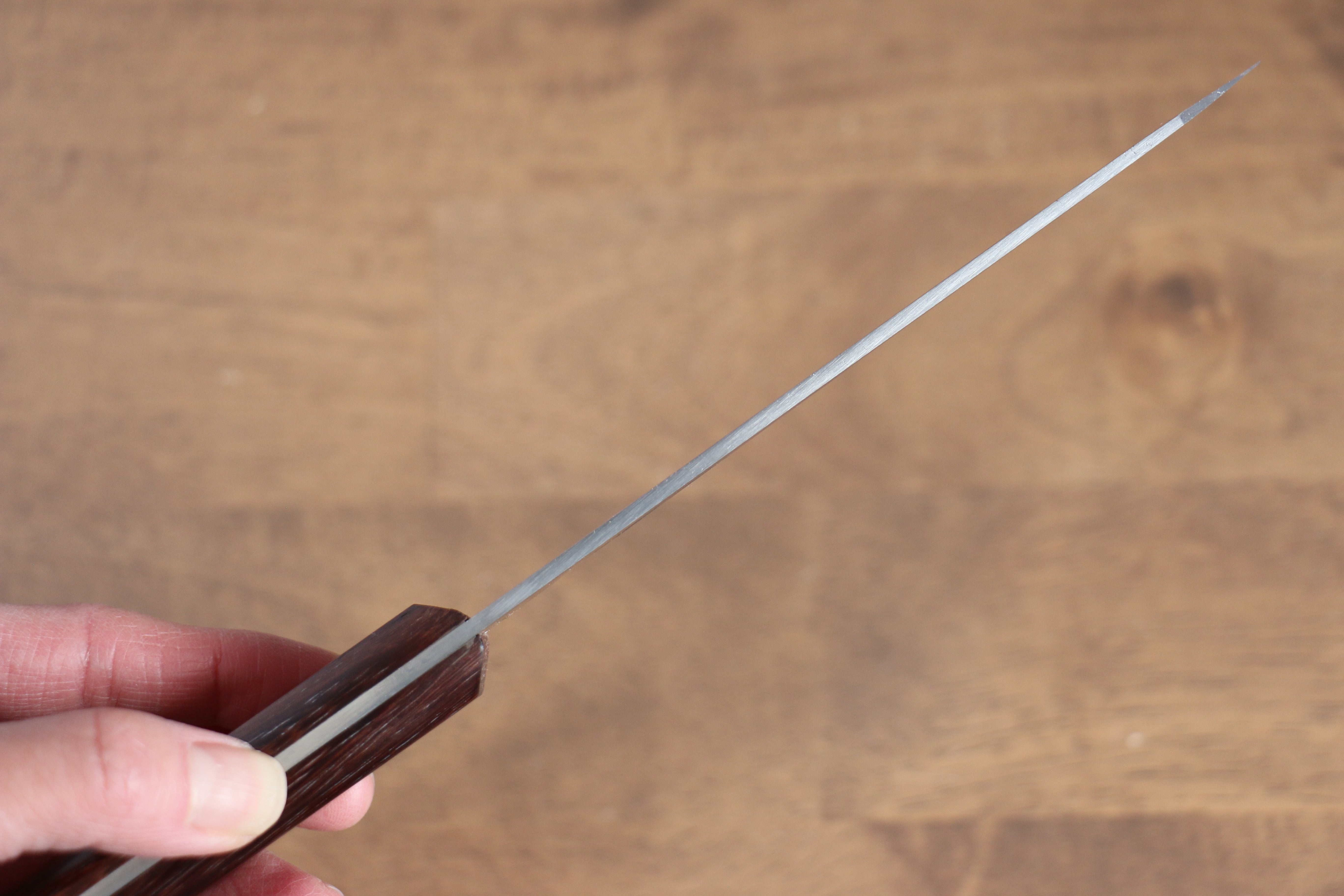 Seisuke Sanzoku Japanese Steel Honesuki Boning (Maru) 150mm Shitan Handle - Japanny - Best Japanese Knife