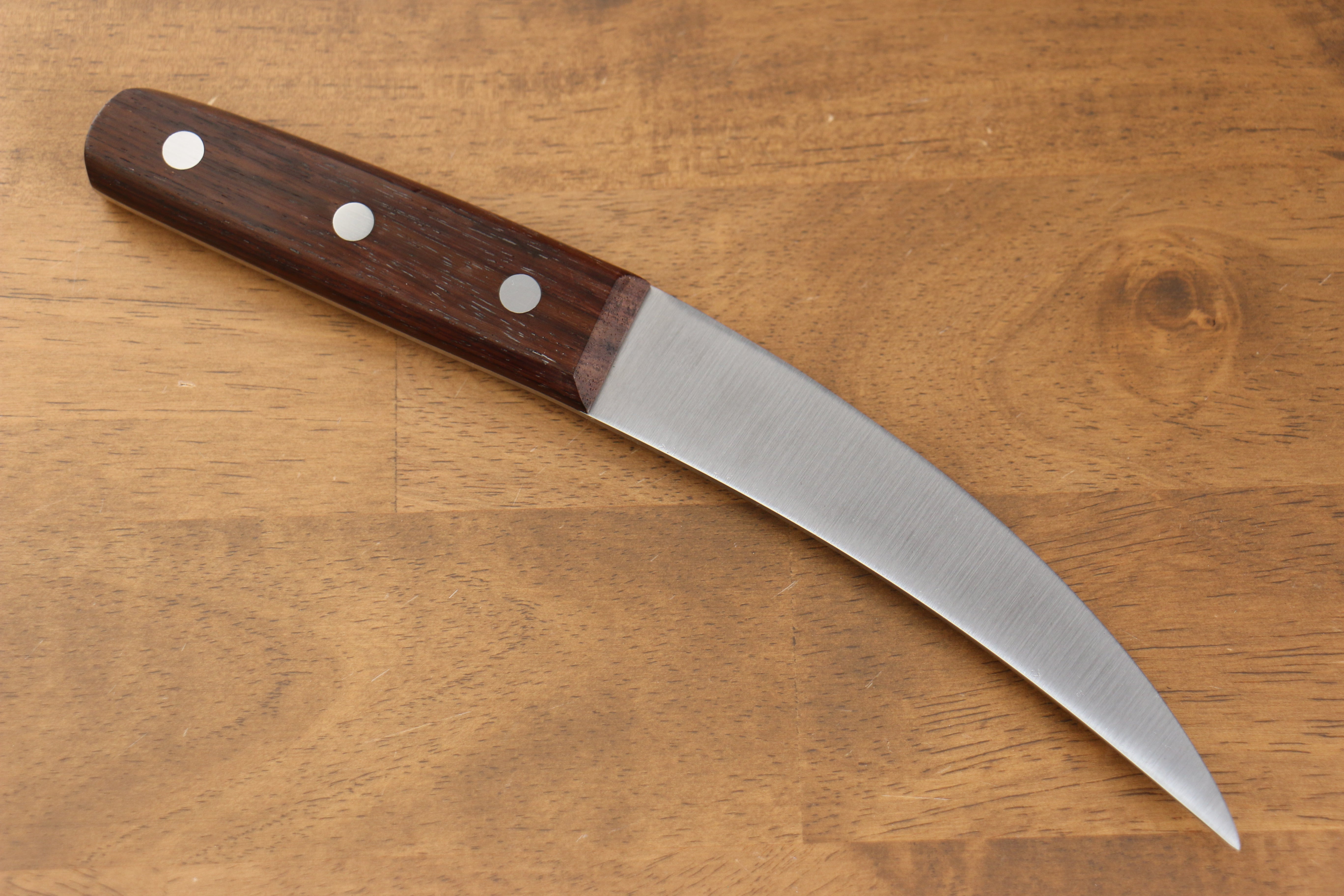 Seisuke Sanzoku Japanese Steel Butcher(Small) 150mm Shitan Handle - Japanny - Best Japanese Knife
