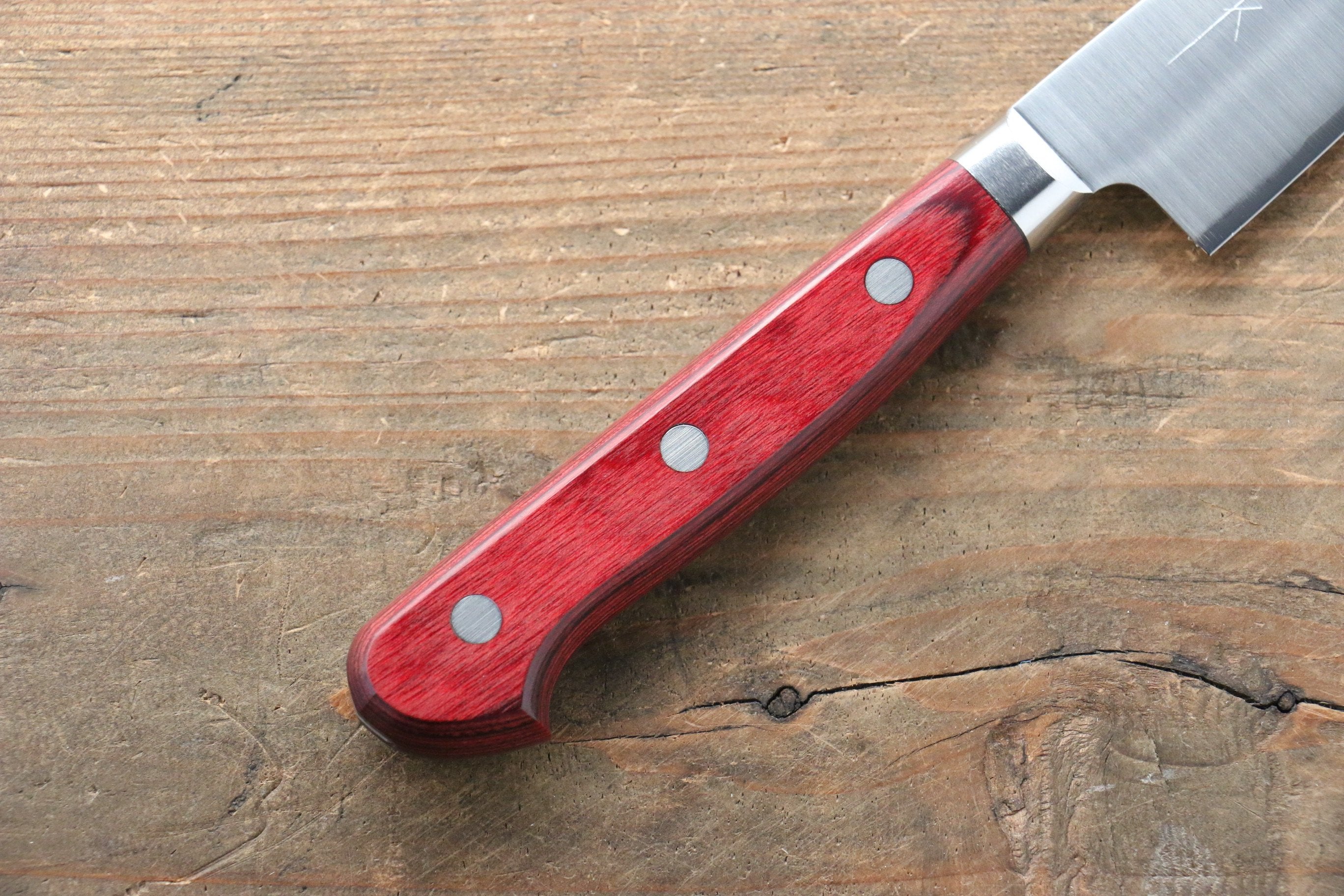 Takamura Knives SG2 Petty-Utility 150mm with Red Pakka wood Handle - Japanny - Best Japanese Knife