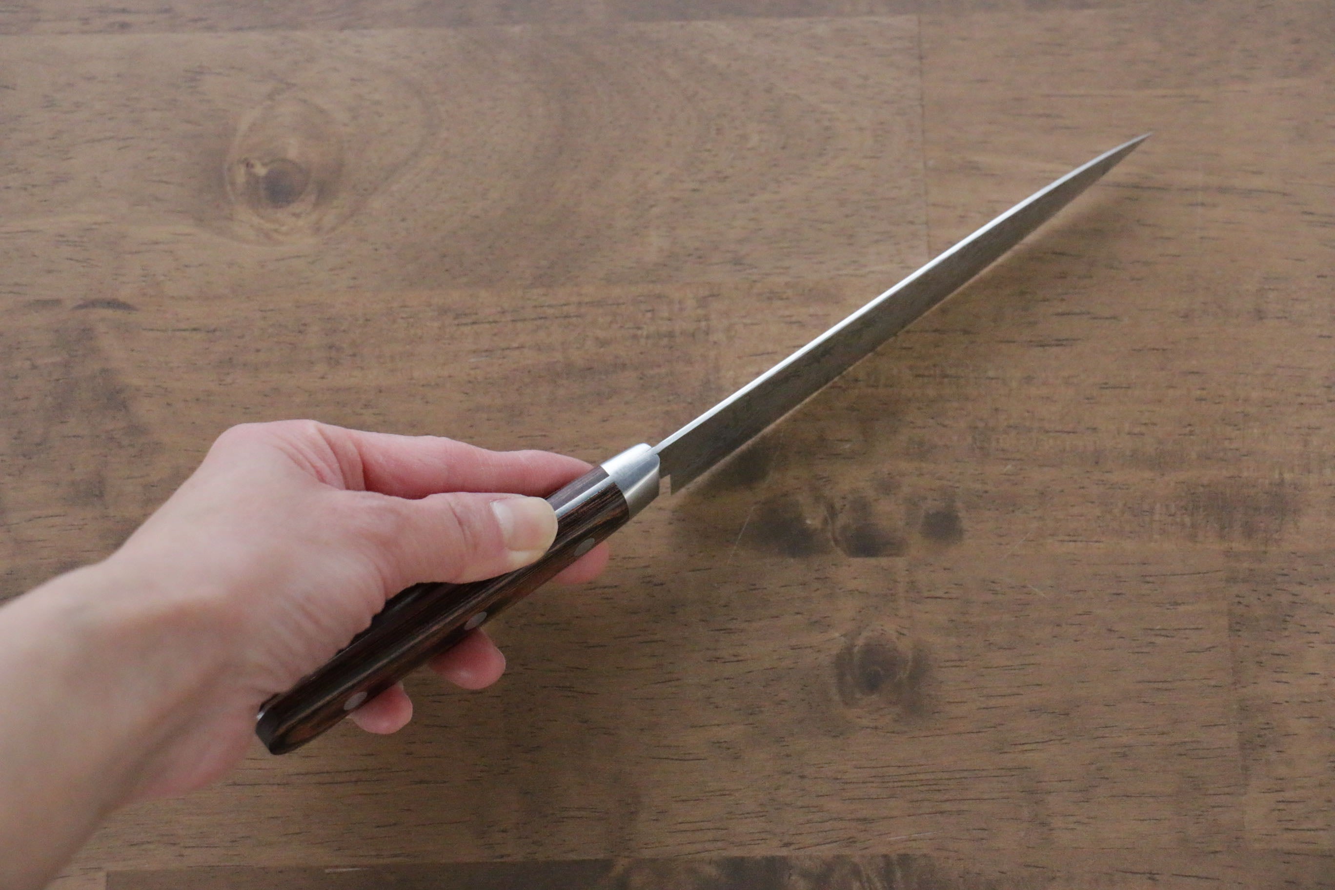 Sakai Takayuki VG10 17 Layer Damascus Mirrored Finish Petty-Utility 135mm - Japanny - Best Japanese Knife