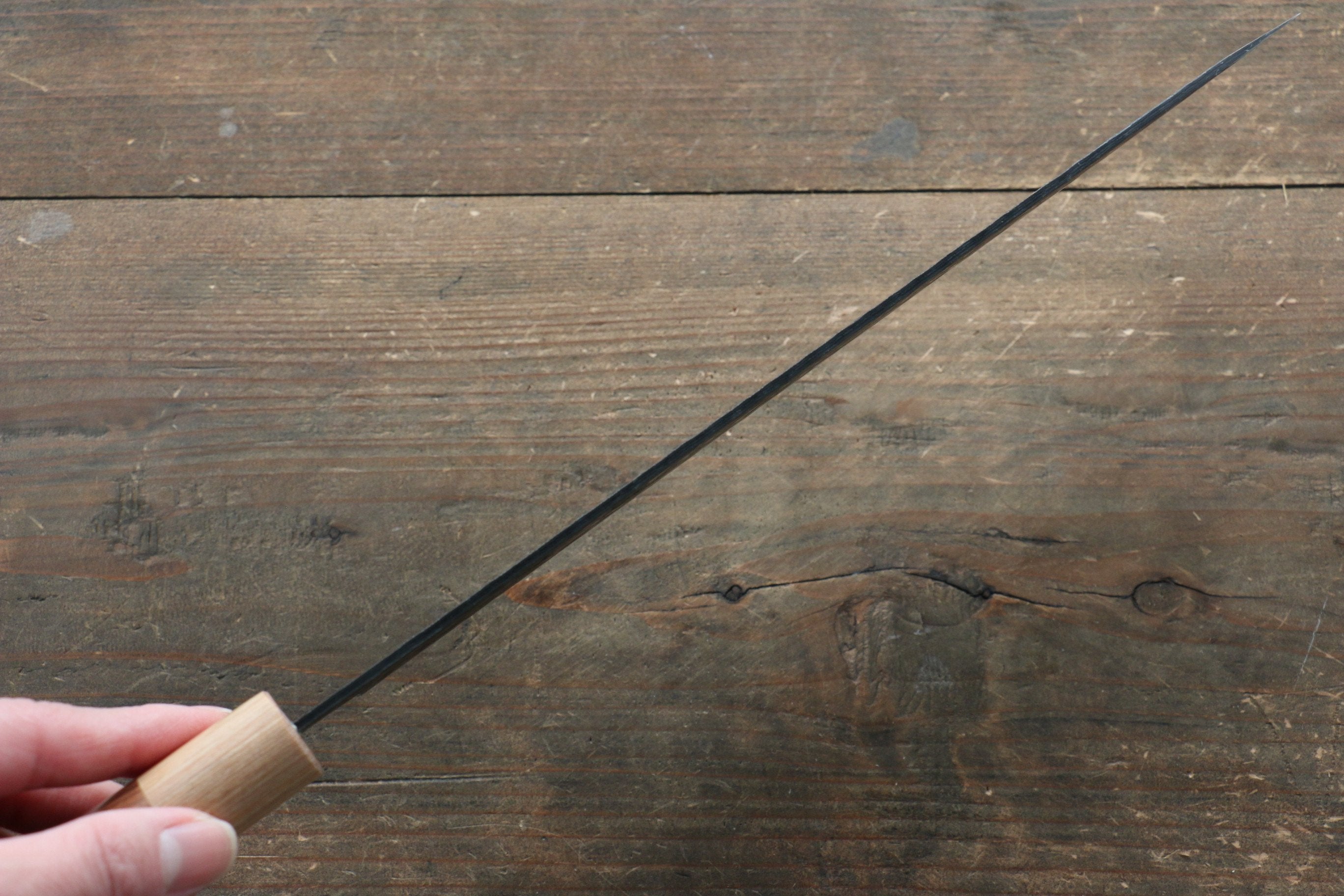 Seisuke Kokubyaku Blue Super Hammered Gyuto 240mm Morado Handle - Japanny - Best Japanese Knife