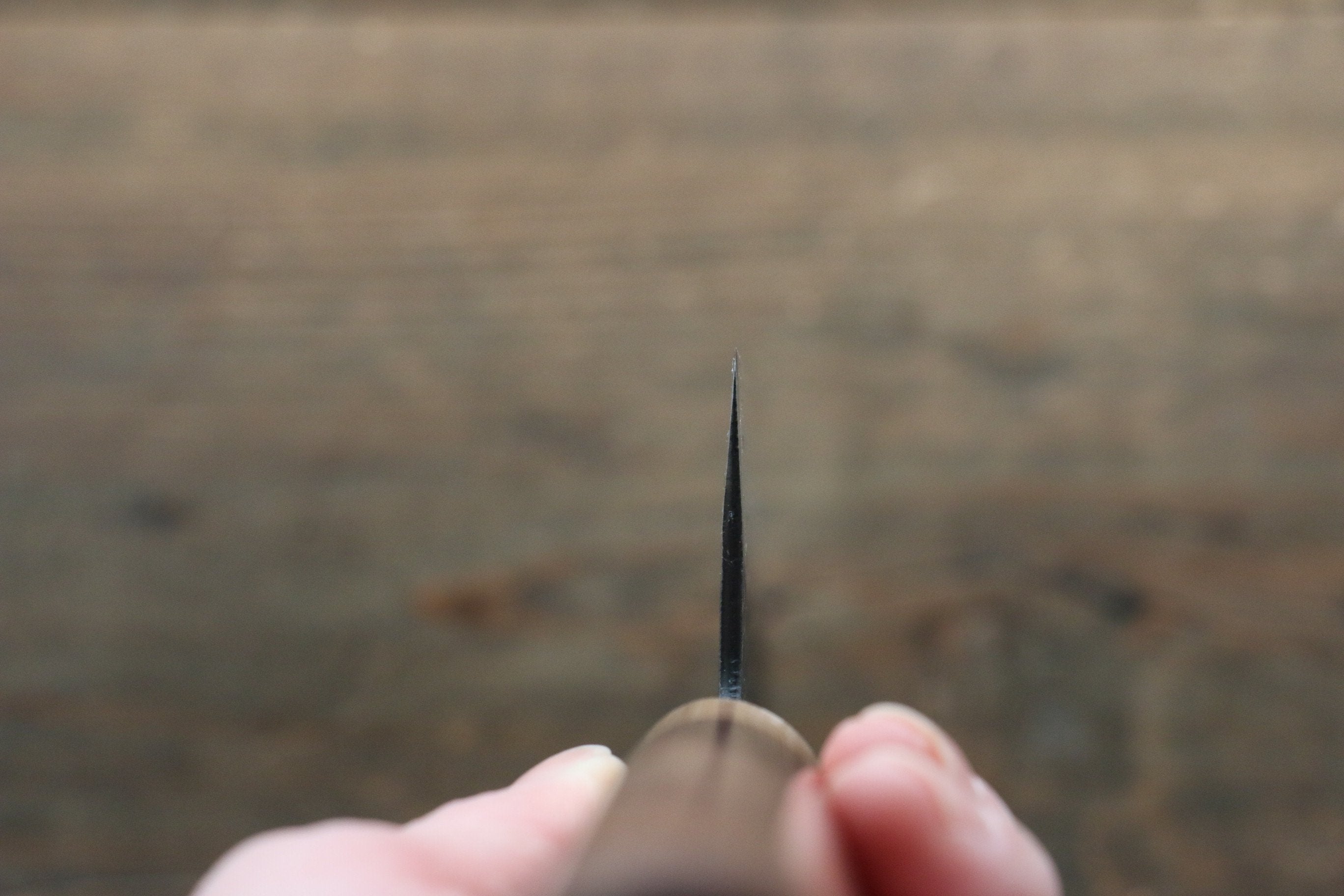 Seisuke Kokubyaku Blue Super Hammered Gyuto 240mm Morado Handle - Japanny - Best Japanese Knife