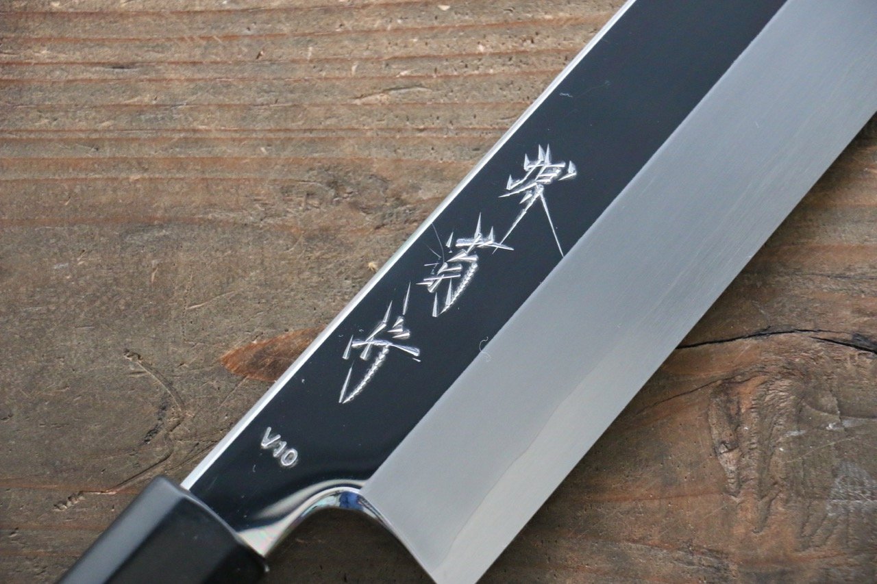 Kikumori VG10 Mirrored Finish Kiritsuke Japanese Chef Knife 240mm - Japanny - Best Japanese Knife