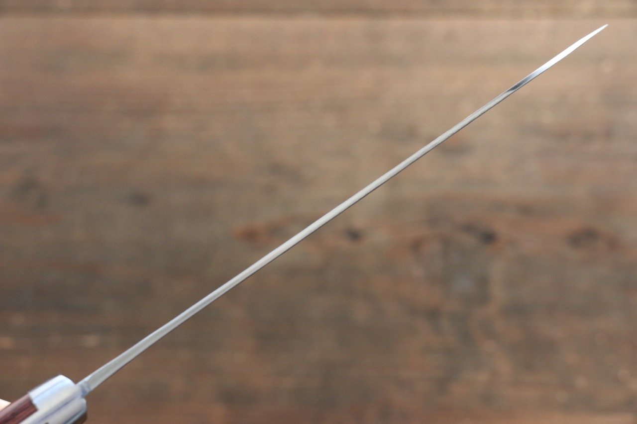 Kunihira Tanzo VG1 Hammered Santoku 170mm Mahogany Handle - Japanny - Best Japanese Knife