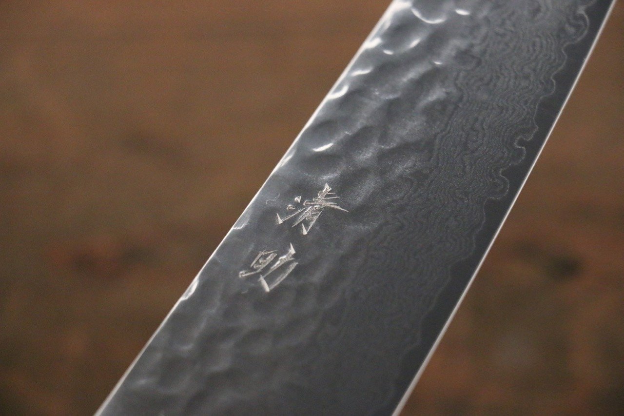 Seisuke VG10 33 Layer Damascus Santoku 180mm Mahogany Handle - Japanny - Best Japanese Knife