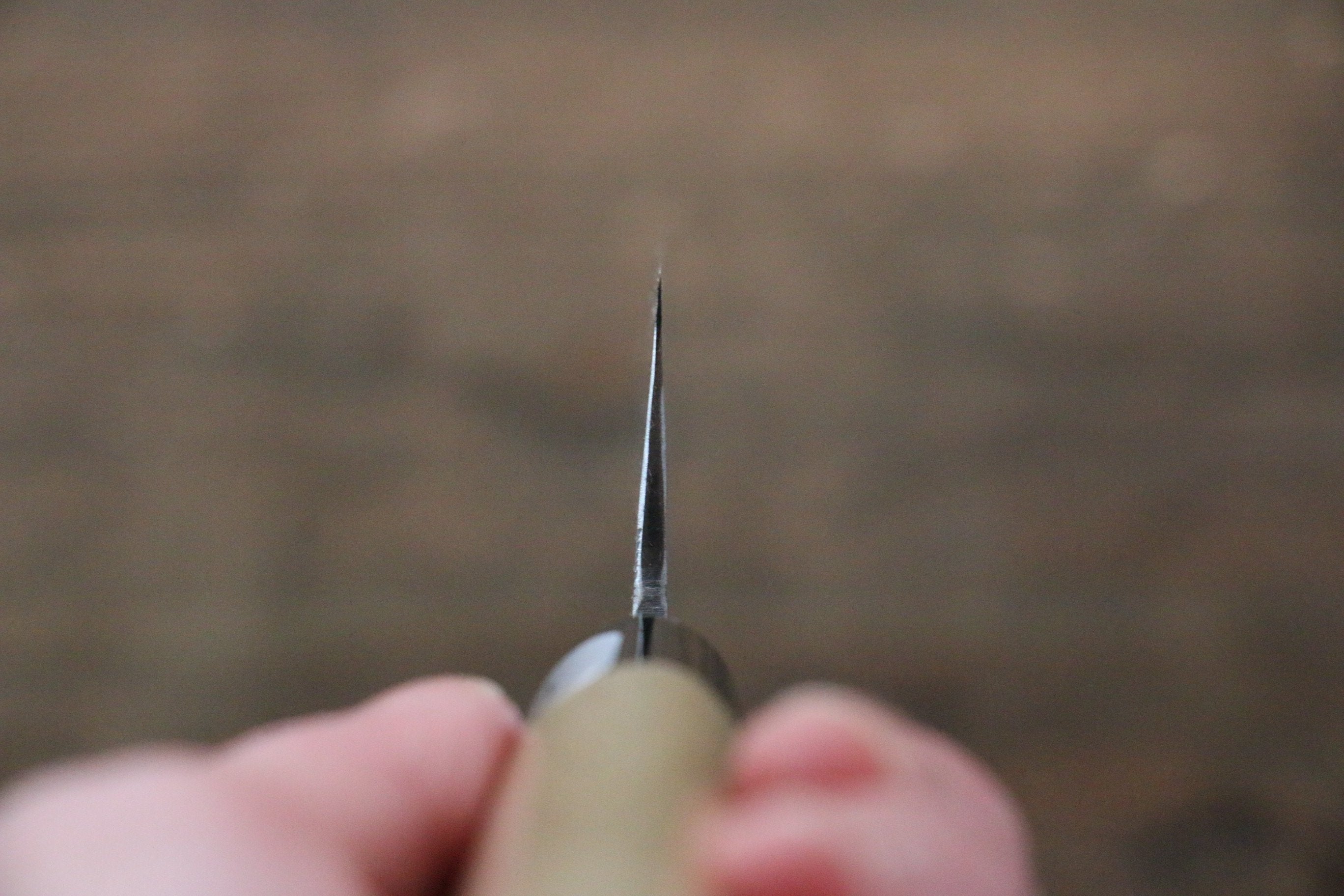 Fujiwara Teruyasu White Steel No.1 Nashiji Petty-Utility 135mm with Magnolia Handle - Japanny - Best Japanese Knife