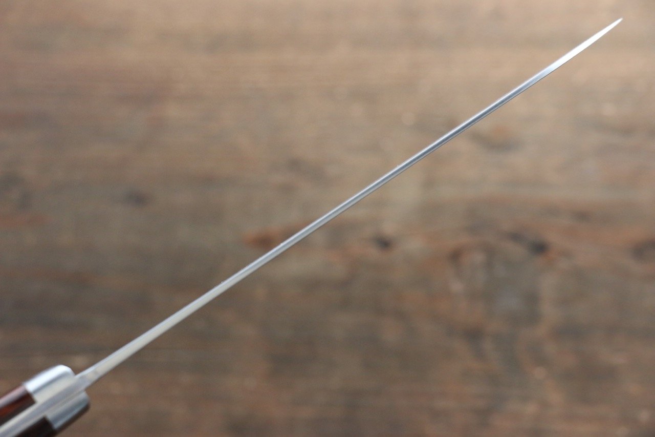 Kunihira Tanzo VG1 Damascus Santoku 170mm Mahogany Handle - Japanny - Best Japanese Knife