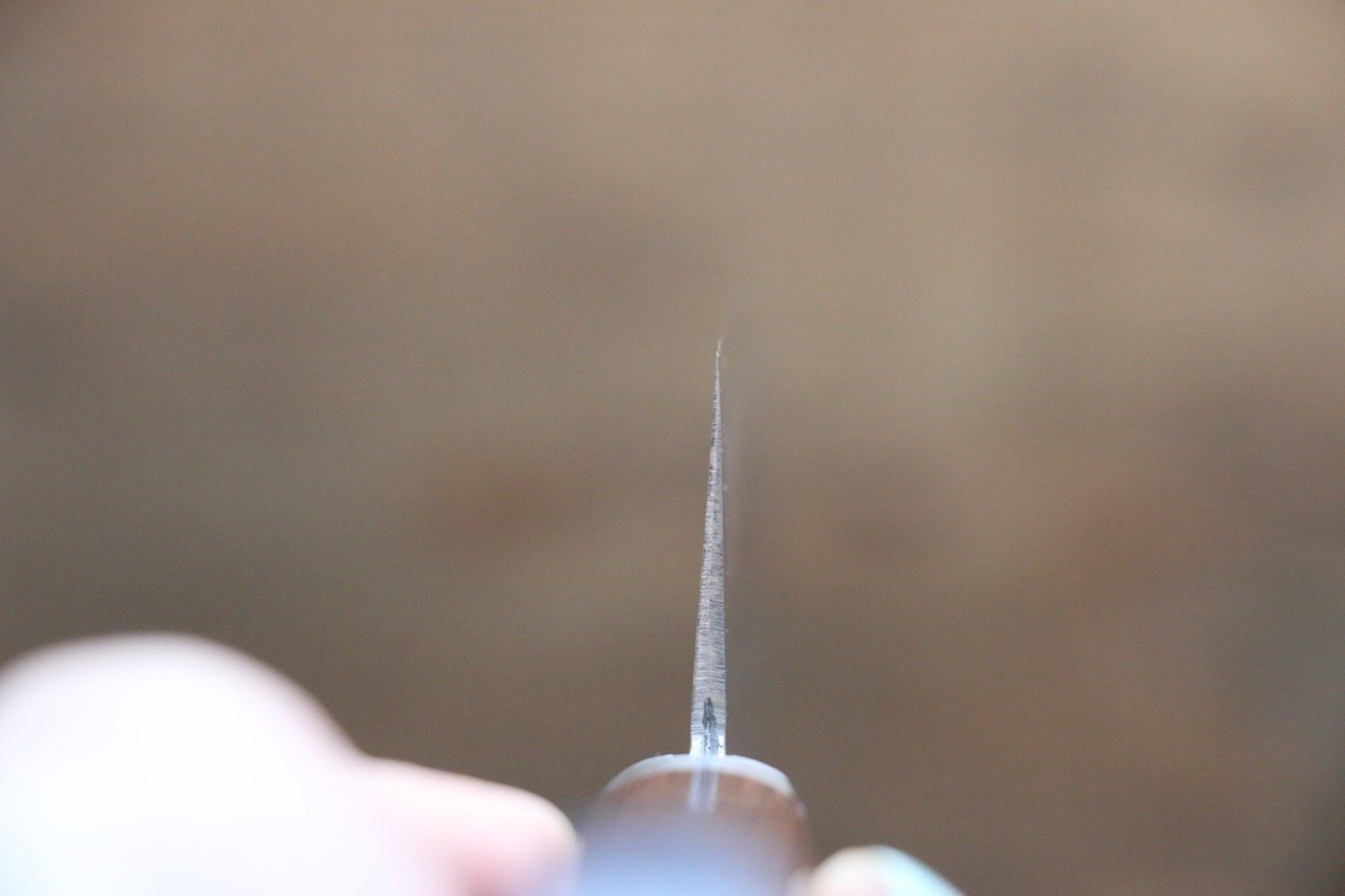 Kunihira Tanzo VG1 Hammered Usuba 165mm Mahogany Handle - Japanny - Best Japanese Knife