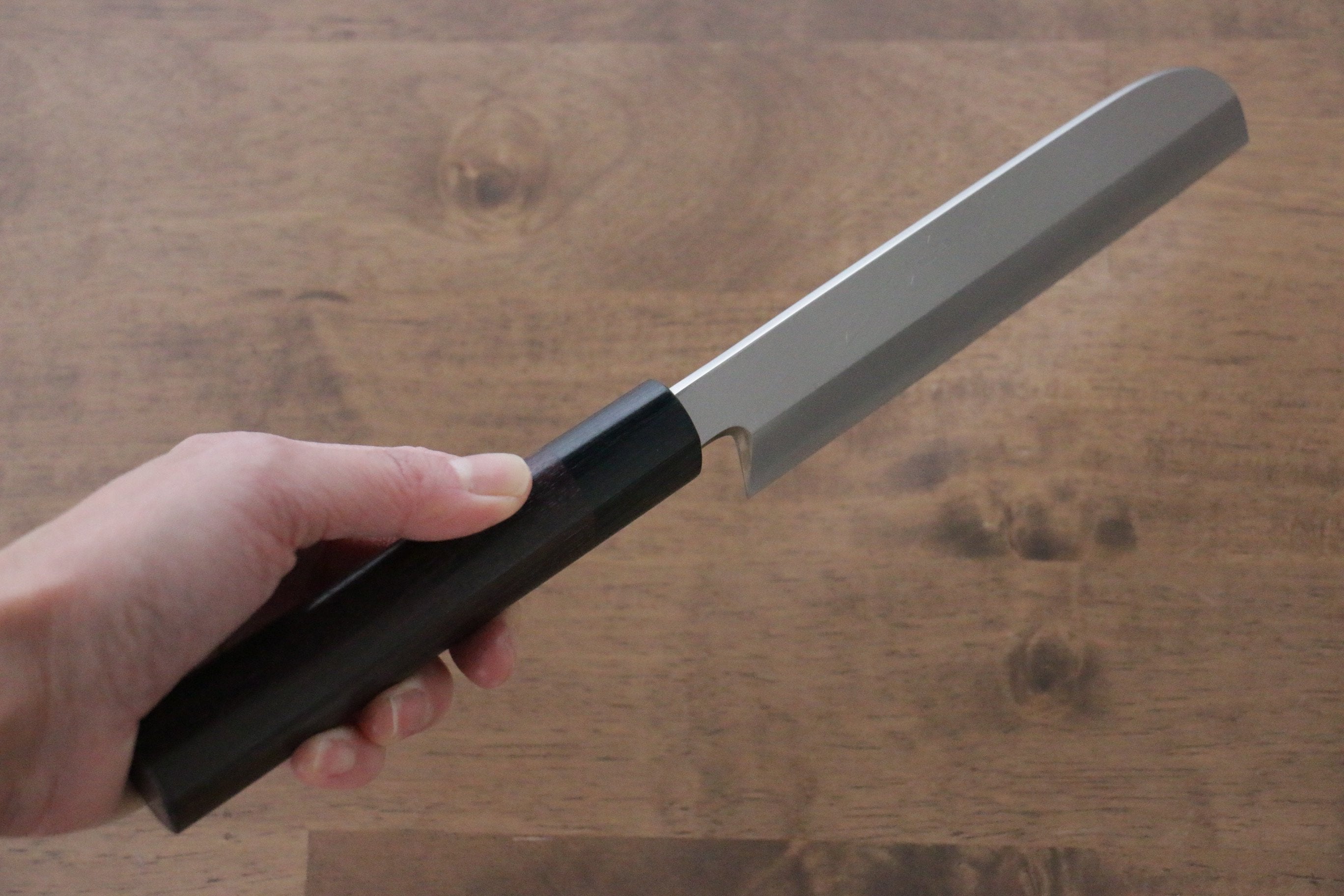 Jikko Silver Steel No.3 Kamagata Usuba 165mm Shitan Handle - Japanny - Best Japanese Knife