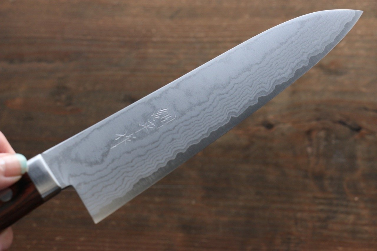 Kunihira VG1 Damascus Gyuto Japanese Chef Knife 180mm - Japanny - Best Japanese Knife