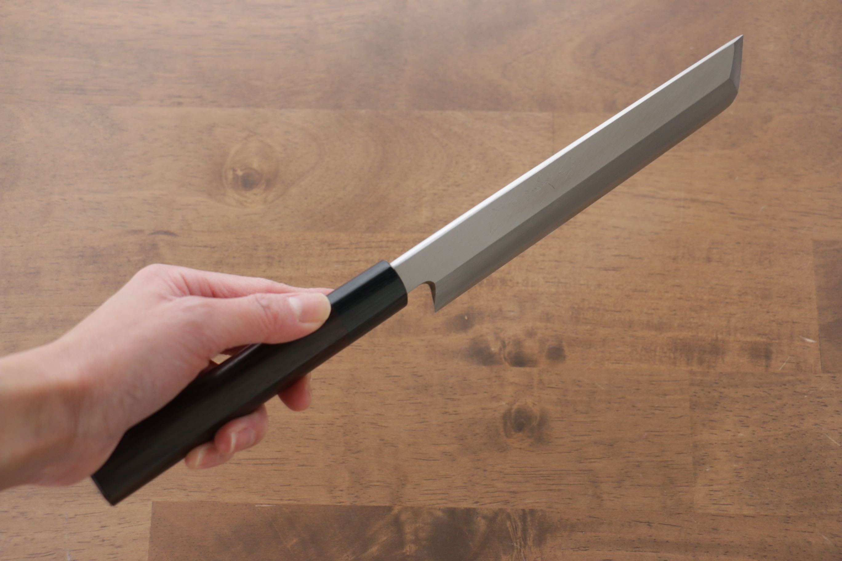 Jikko Silver Steel No.3 Usuba 180mm Shitan Handle - Japanny - Best Japanese Knife