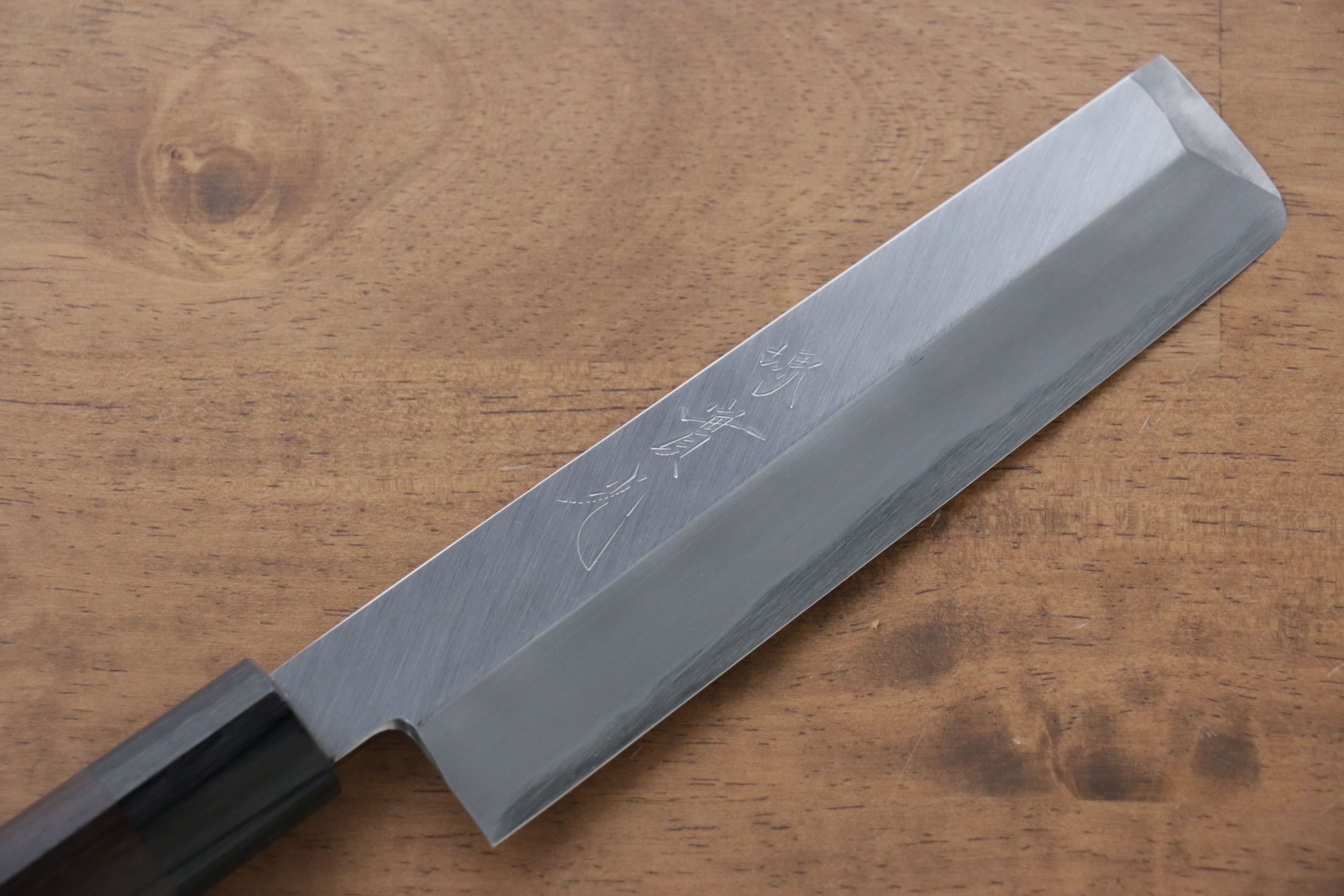 Jikko White Steel No.2 Usuba 165mm Shitan Handle - Japanny - Best Japanese Knife