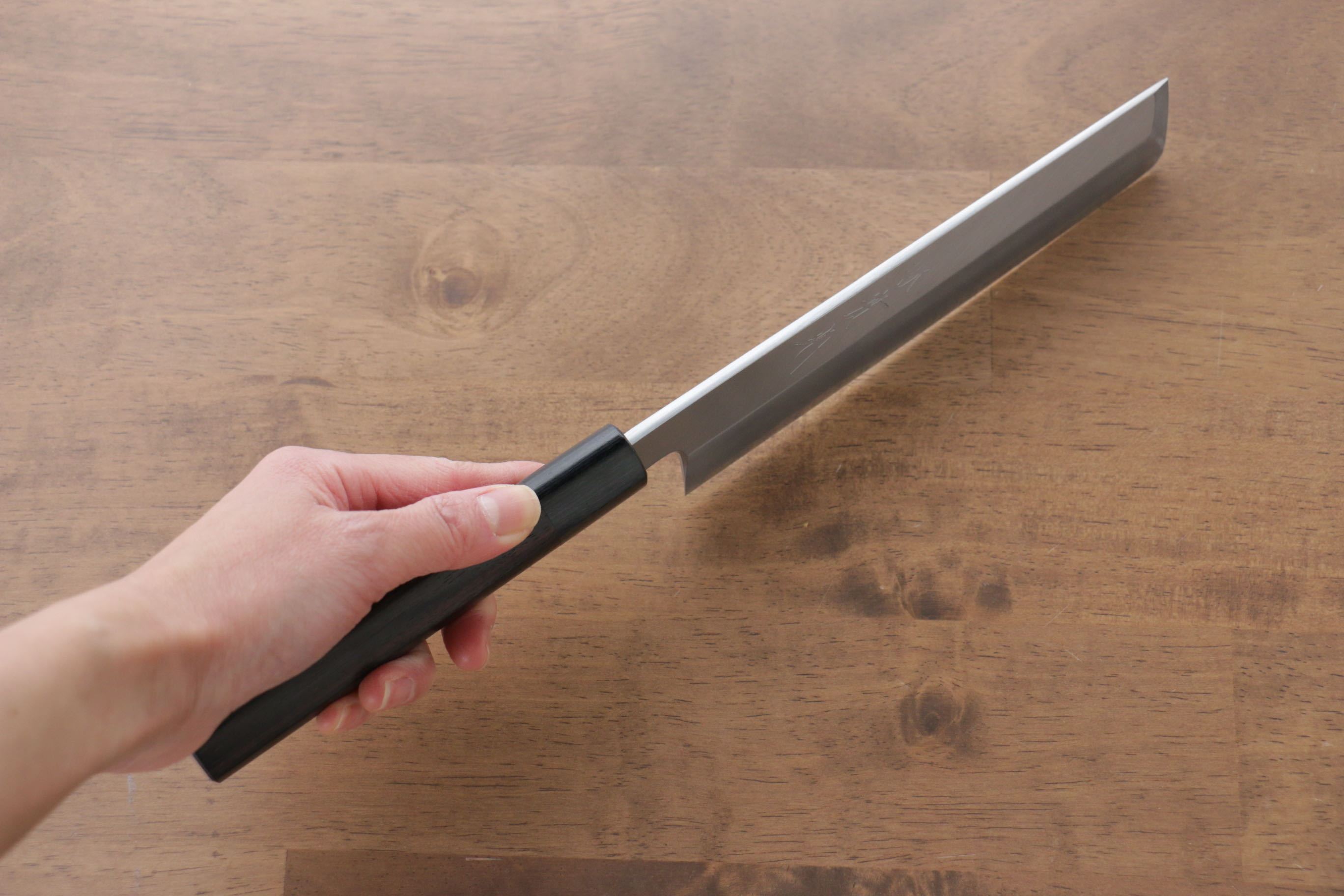 Jikko White Steel No.2 Usuba 180mm Shitan Handle - Japanny - Best Japanese Knife