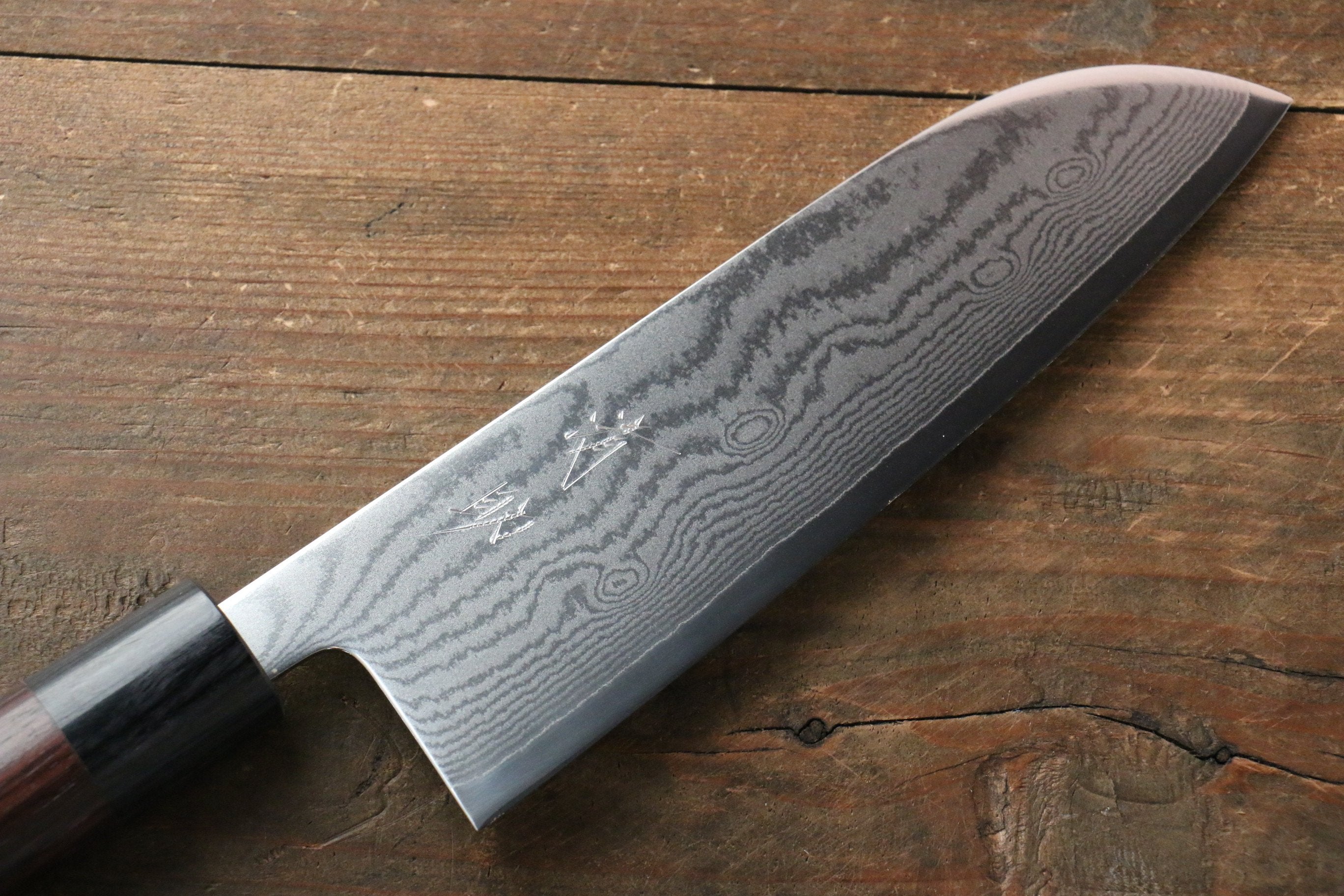 Seisuke VG10 63Layer Damascus Santoku 165mm & Gyuto 210mm Japanese Chef Knife Set - Japanny - Best Japanese Knife