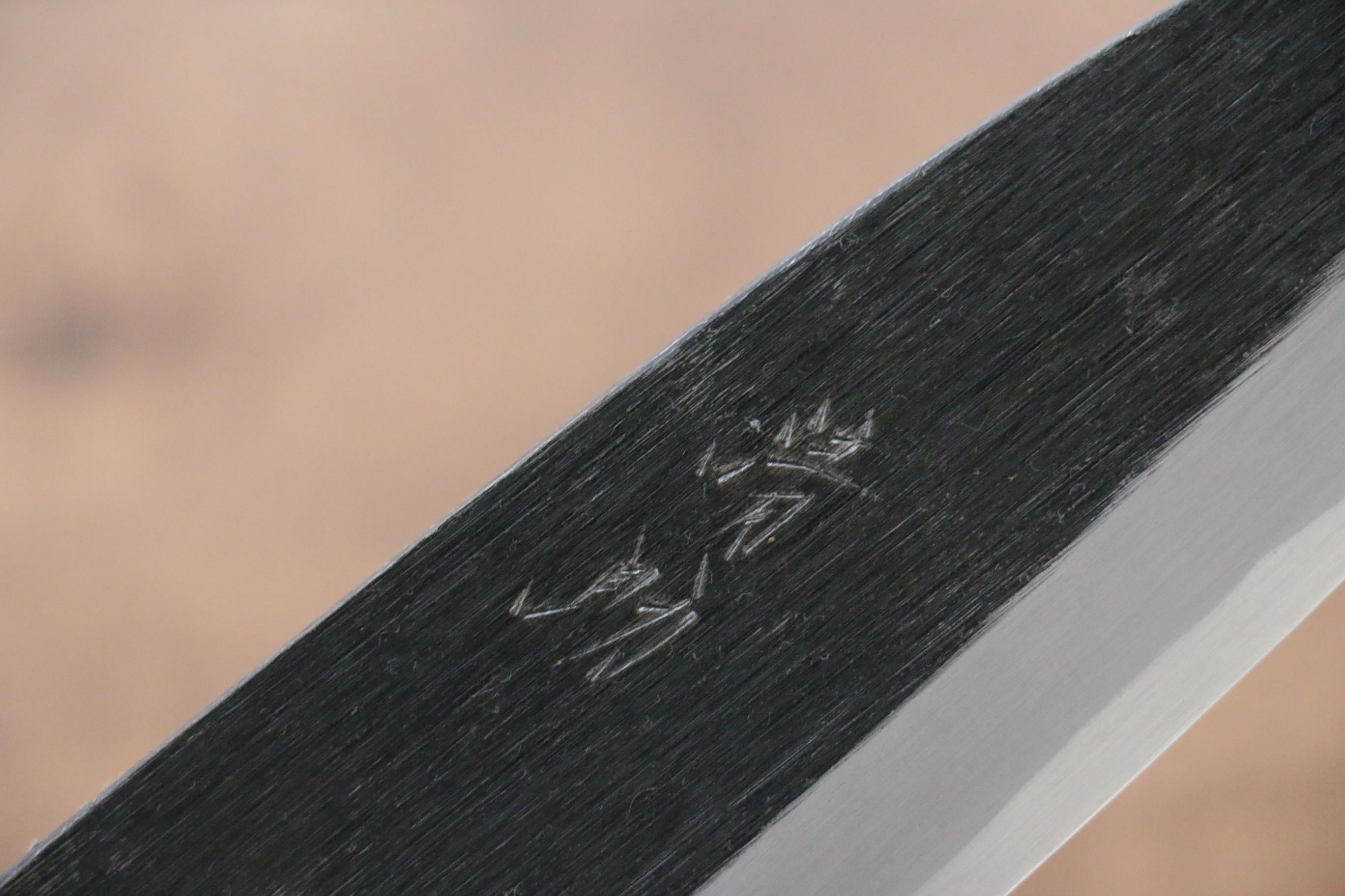 Seisuke White Steel No.2 Kurouchi Deba 150mm Purple Lacquered Handle - Japanny - Best Japanese Knife