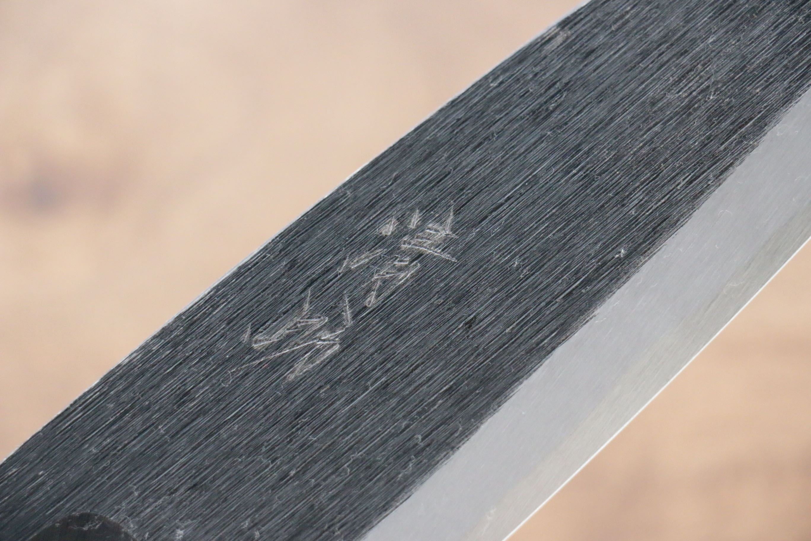 Seisuke White Steel No.2 Kurouchi Deba 165mm Purple Lacquered Handle - Japanny - Best Japanese Knife