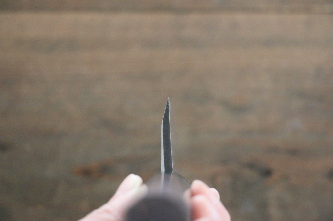 Hideo Kitaoka White Steel No.2 Damascus Deba 165mm Shitan Handle - Japanny - Best Japanese Knife