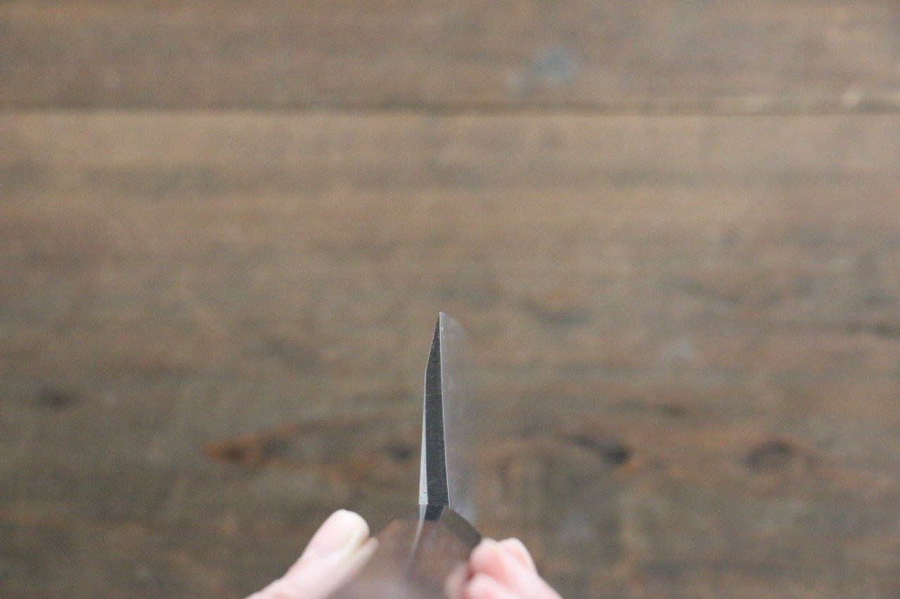 Hideo Kitaoka White Steel No.2 Damascus Deba 180mm Shitan Handle - Japanny - Best Japanese Knife