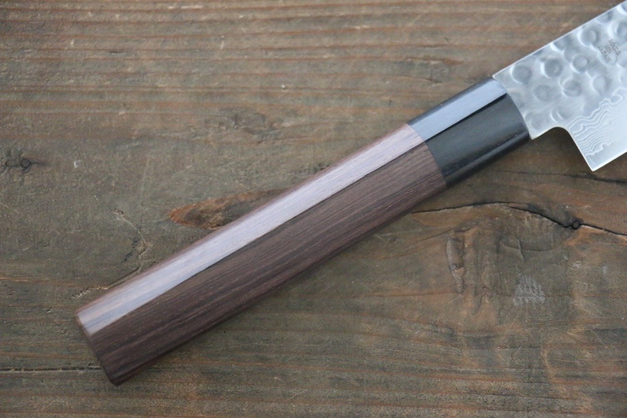 Sakai Takayuki AUS10 45 Layer Damascus Sujihiki 240mm Shitan Handle - Japanny - Best Japanese Knife