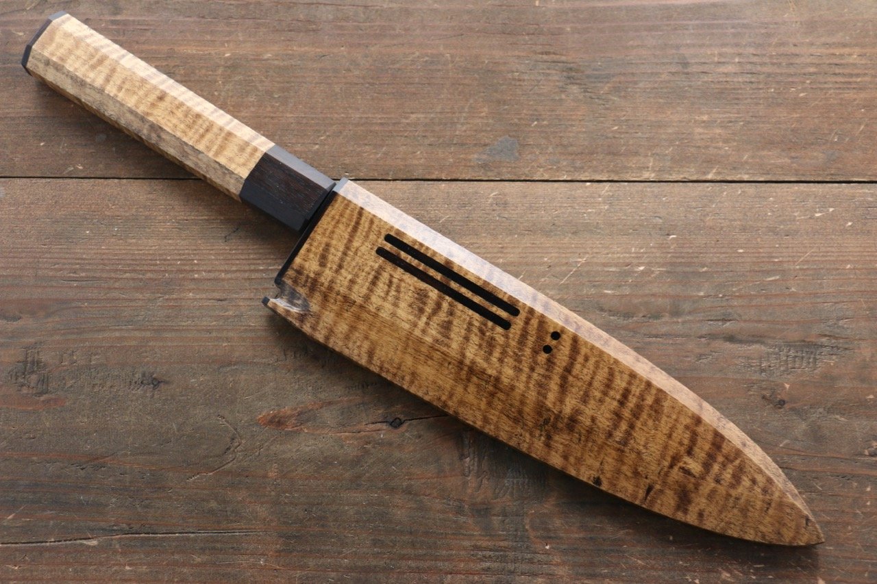 Sukenari ZDP189 Damascus Gyuto 210mm Marronnier Handle - Japanny - Best Japanese Knife