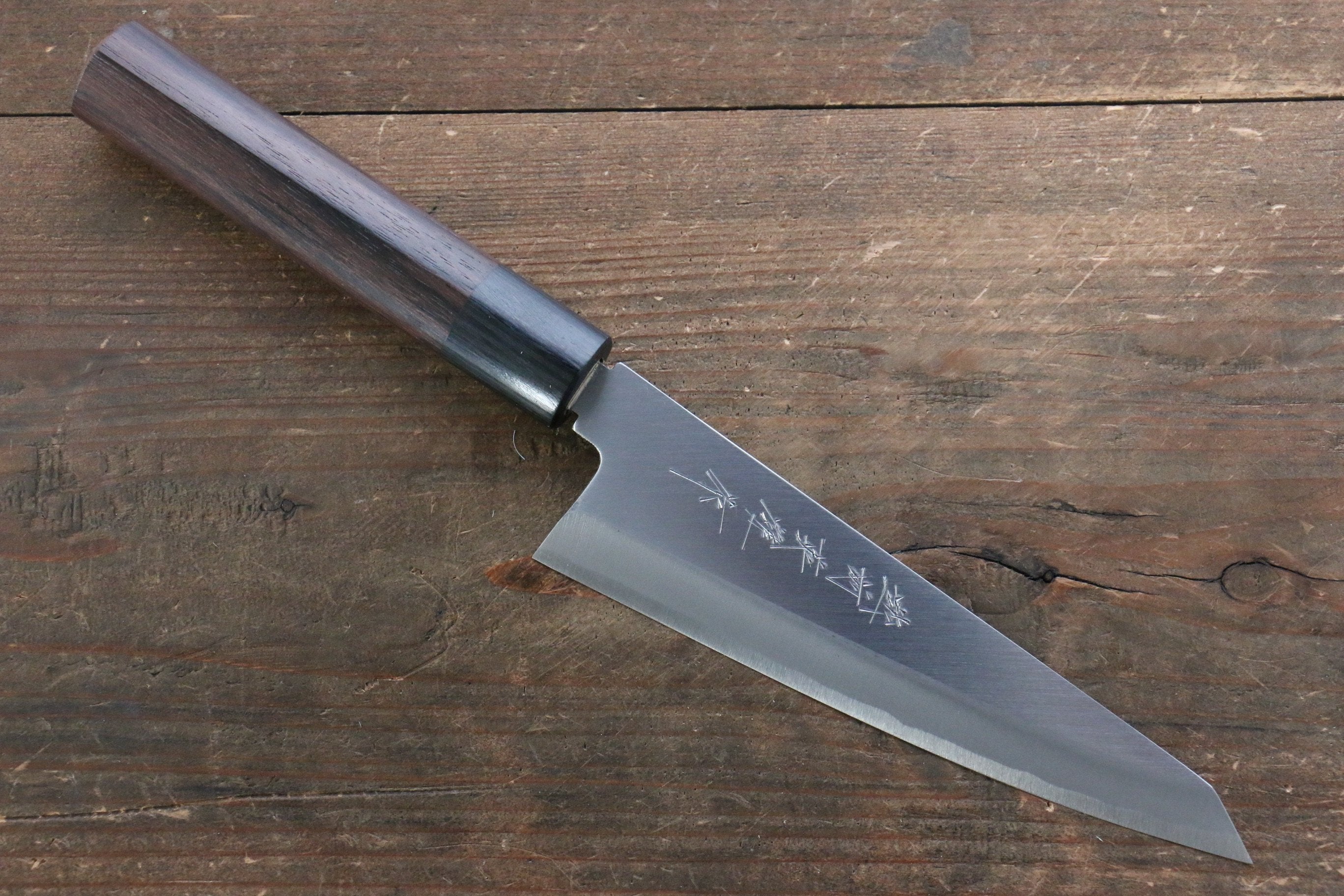 Hideo Kitaoka Blue Steel No.2 Honesuki Boning 150mm Shitan Handle - Japanny - Best Japanese Knife