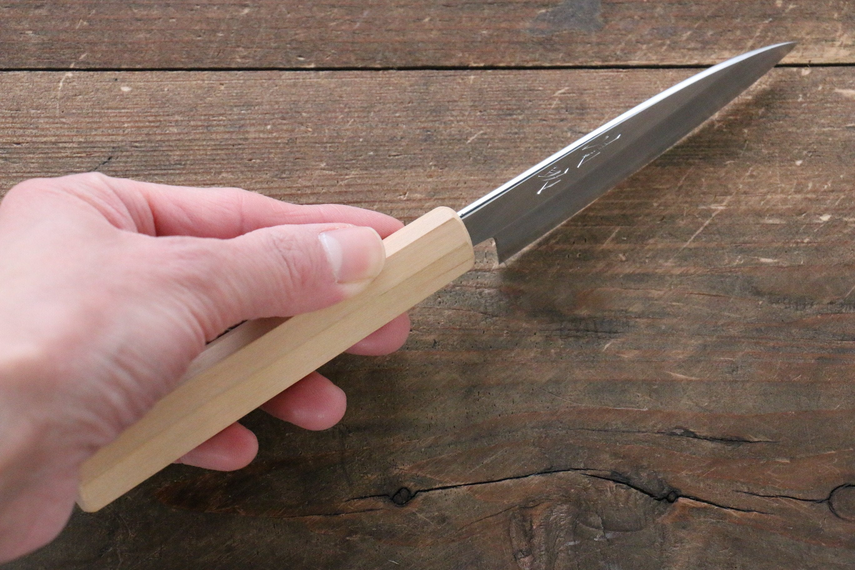 Seisuke Silver Steel No.3 Paring 85mm Cherry Tree Handle - Japanny - Best Japanese Knife