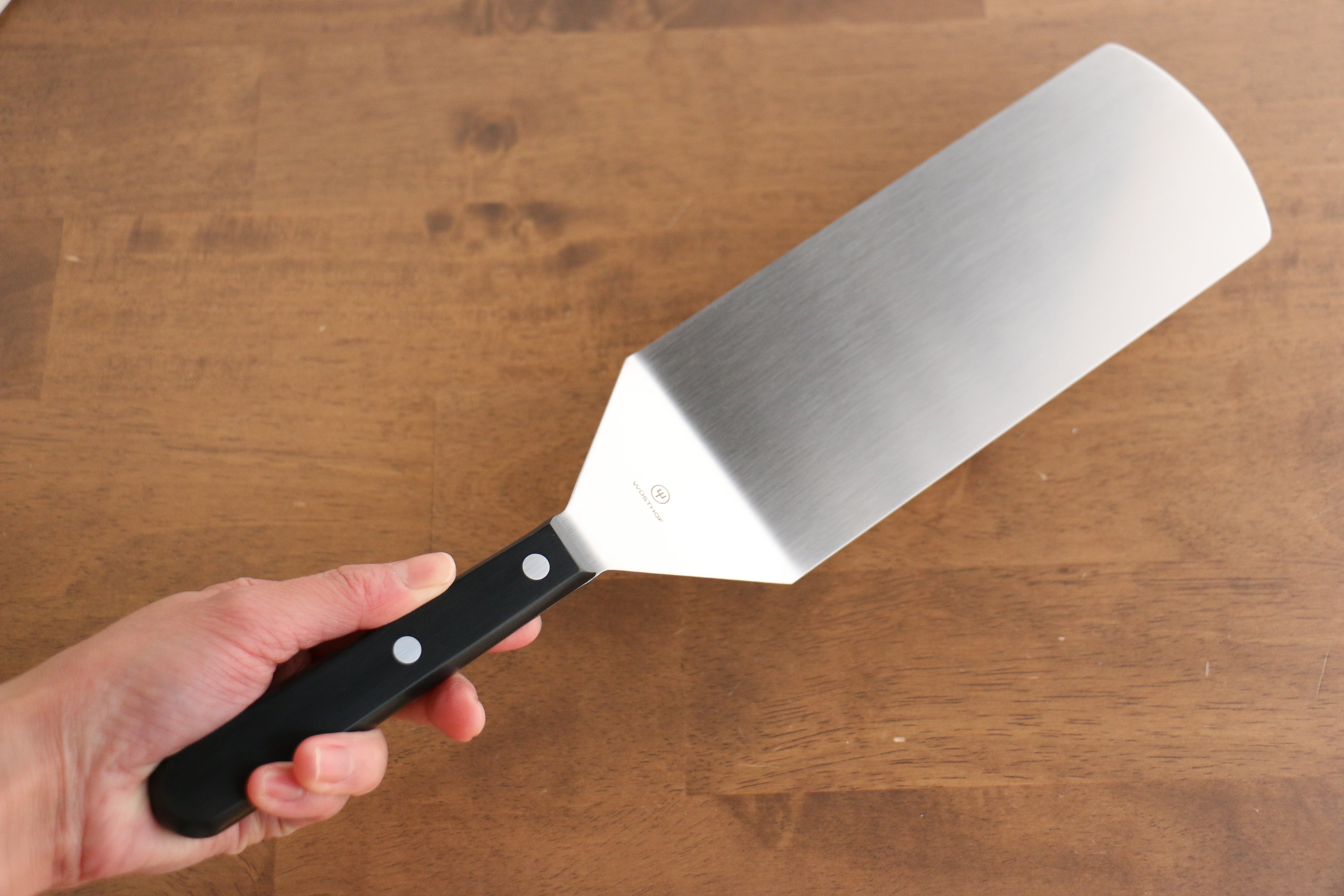 WUSTHOF Stainless Steel Turner 200mm Black Plastic Handle - Japanny - Best Japanese Knife