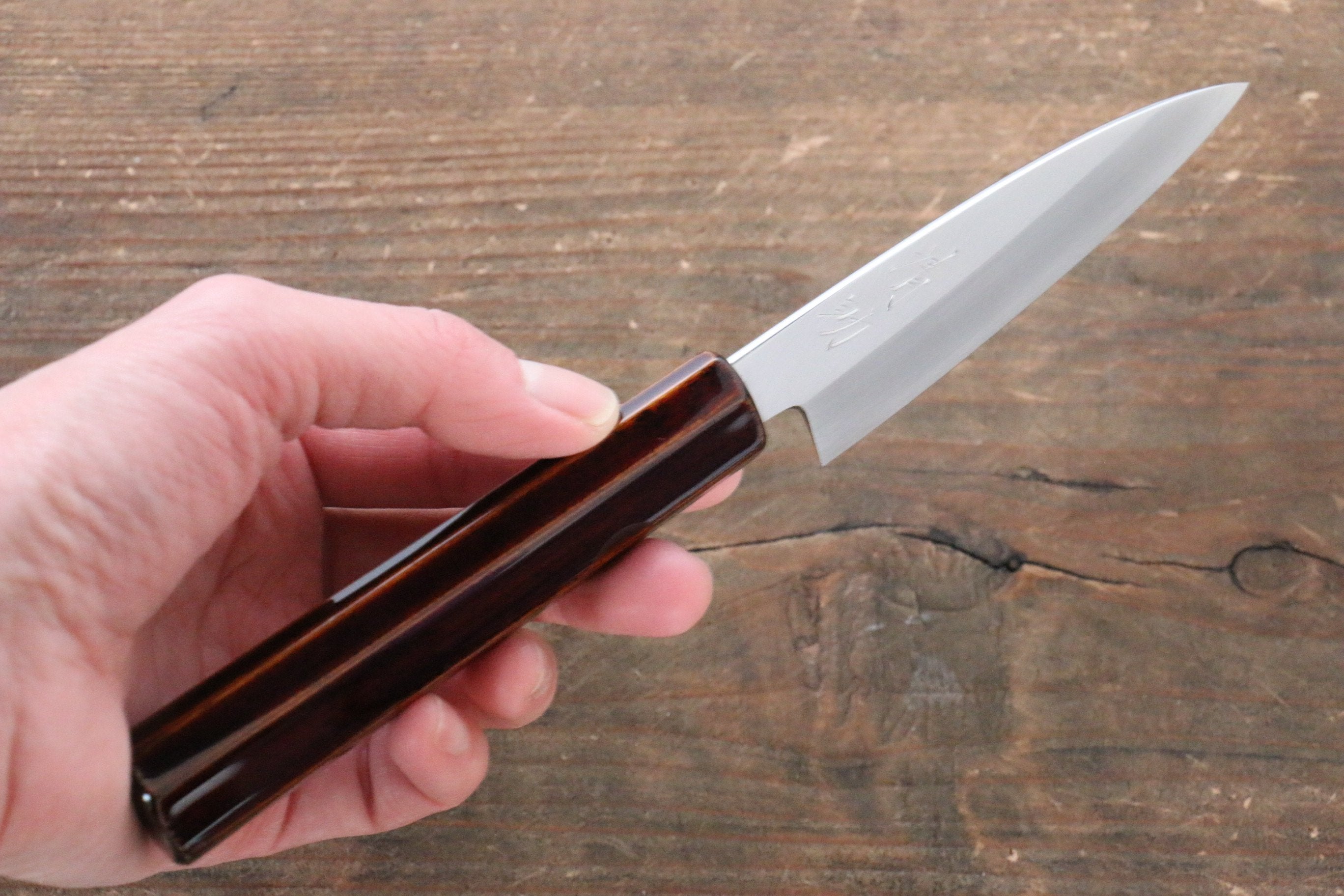 Seisuke Silver Steel No.3 Paring 85mm Wood(Lacquered) Handle - Japanny - Best Japanese Knife