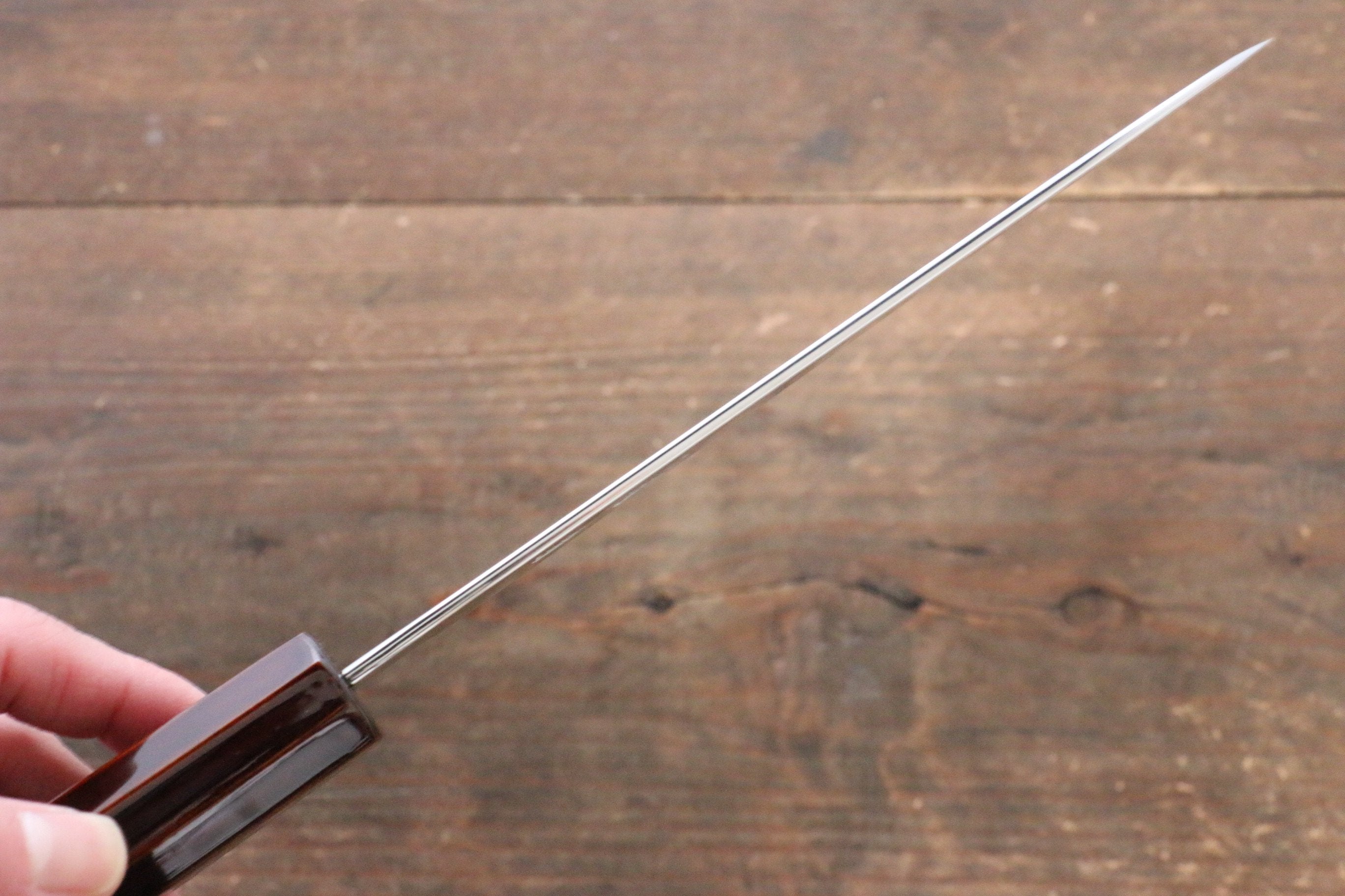 Seisuke Silver Steel No.3 Santoku 165mm Wood(Lacquered) Handle - Japanny - Best Japanese Knife