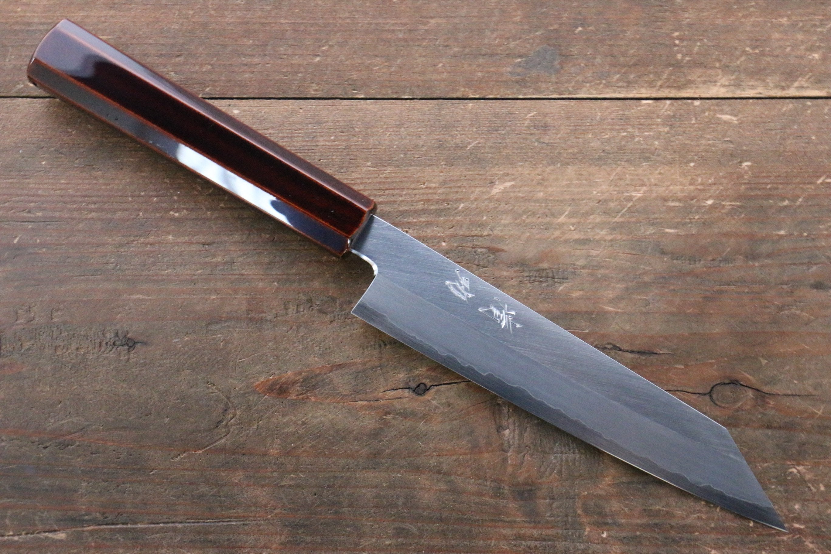 Seisuke Silver Steel No.3 Kiritsuke Petty-Utility 150mm Wood(Lacquered) Handle - Japanny - Best Japanese Knife
