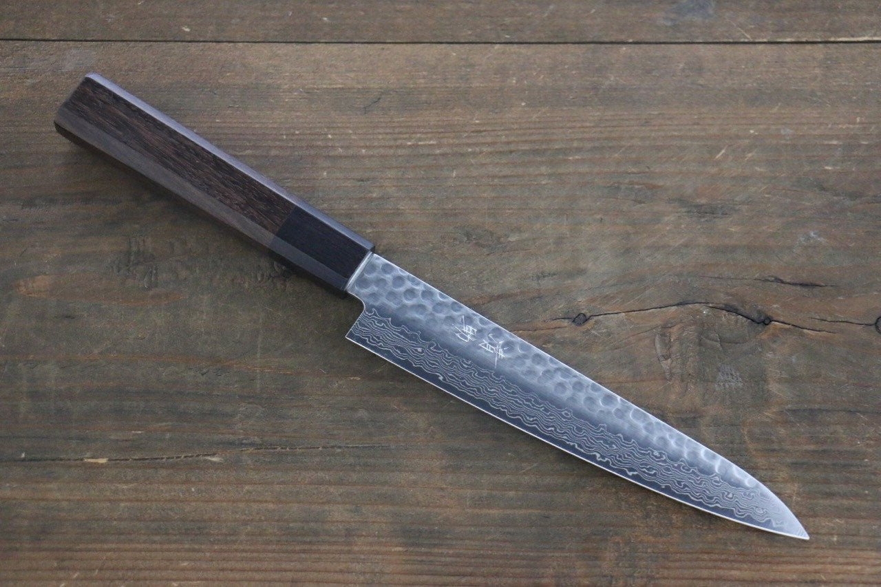 Seisuke AUS10 Petty-Utility 150mm Shitan Handle - Japanny - Best Japanese Knife