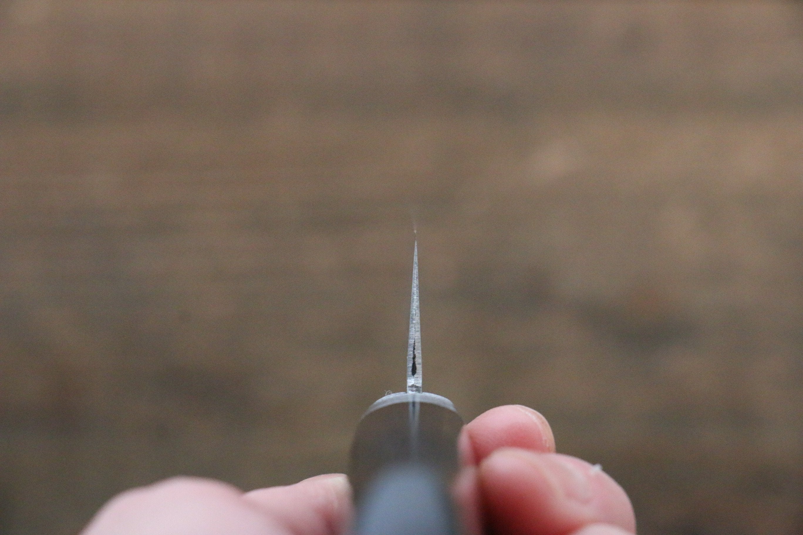 Kunihira Sairyu VG10 Damascus Small Santoku 135mm Black Pakka wood Handle - Japanny - Best Japanese Knife