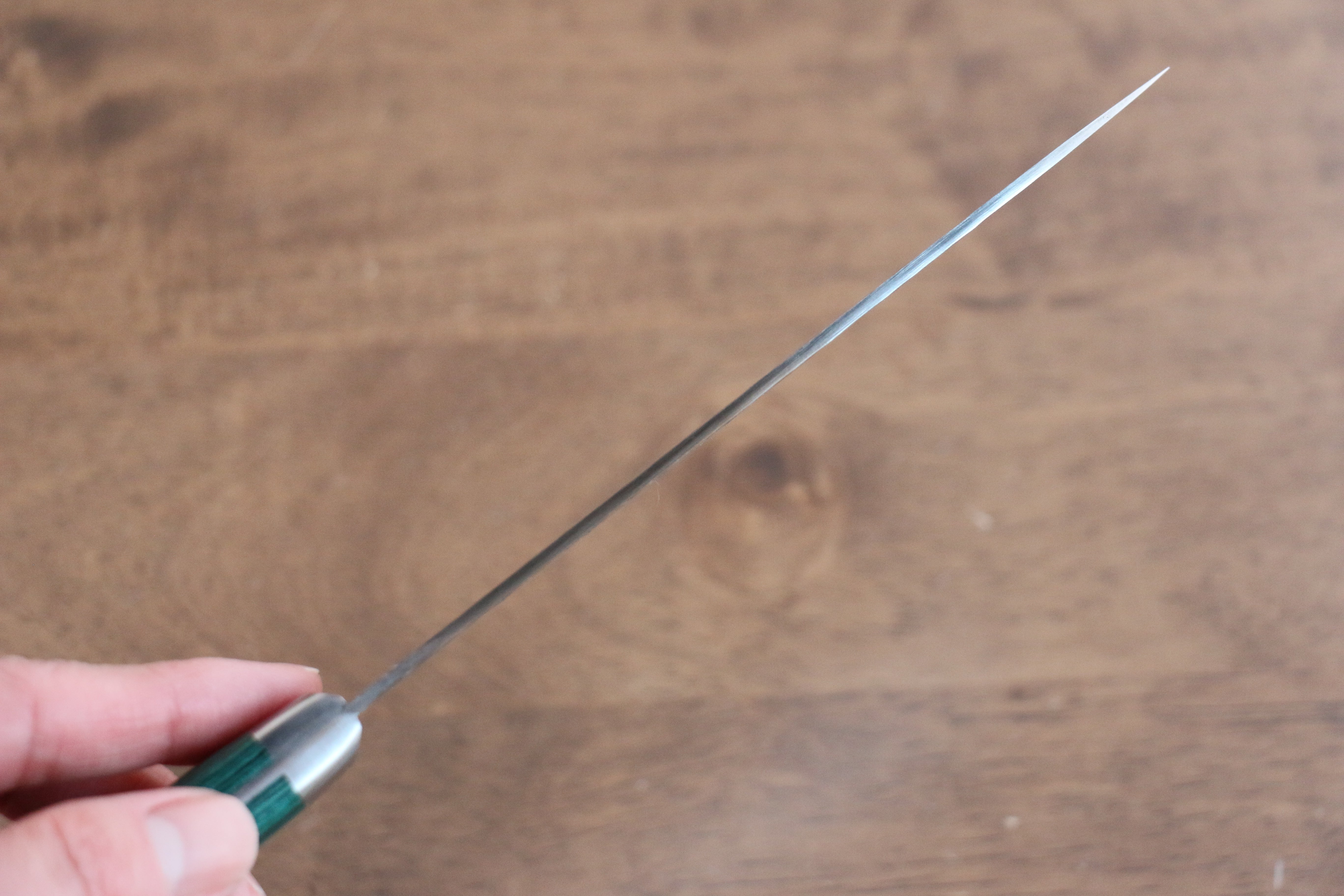 Sakai Takayuki VG10 17 Layer Damascus Petty-Utility 135mm Green Pakka wood Handle - Japanny - Best Japanese Knife