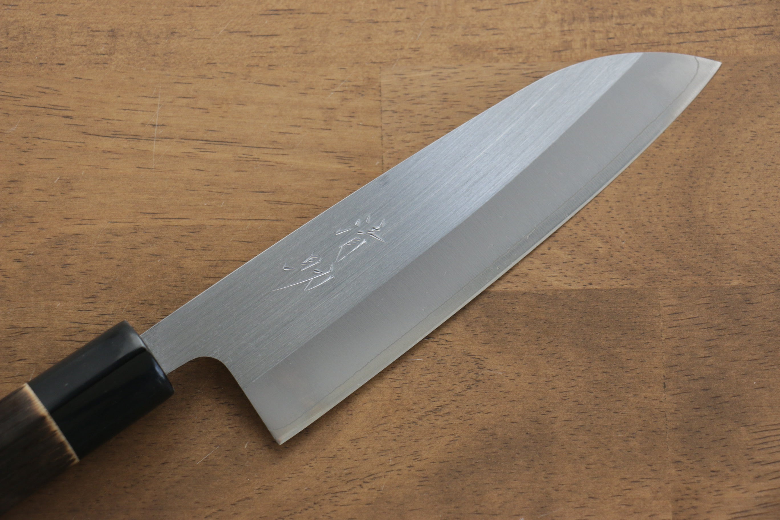 Seisuke SRS13 Santoku 165mm Burnt Chestnut Handle - Japanny - Best Japanese Knife