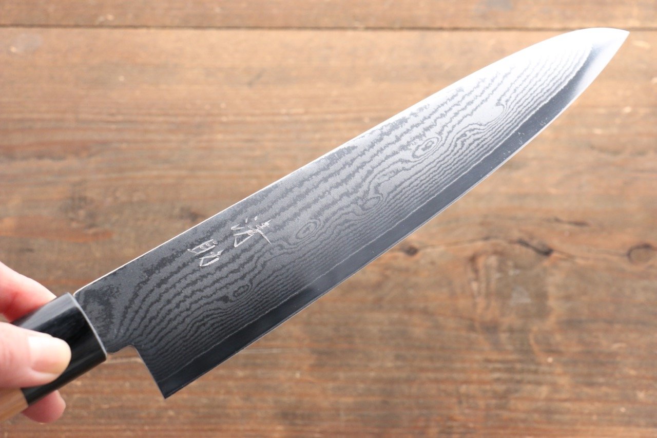 Seisuke VG10 63 Layer Damascus Gyuto 210mm Cherry Tree Handle - Japanny - Best Japanese Knife